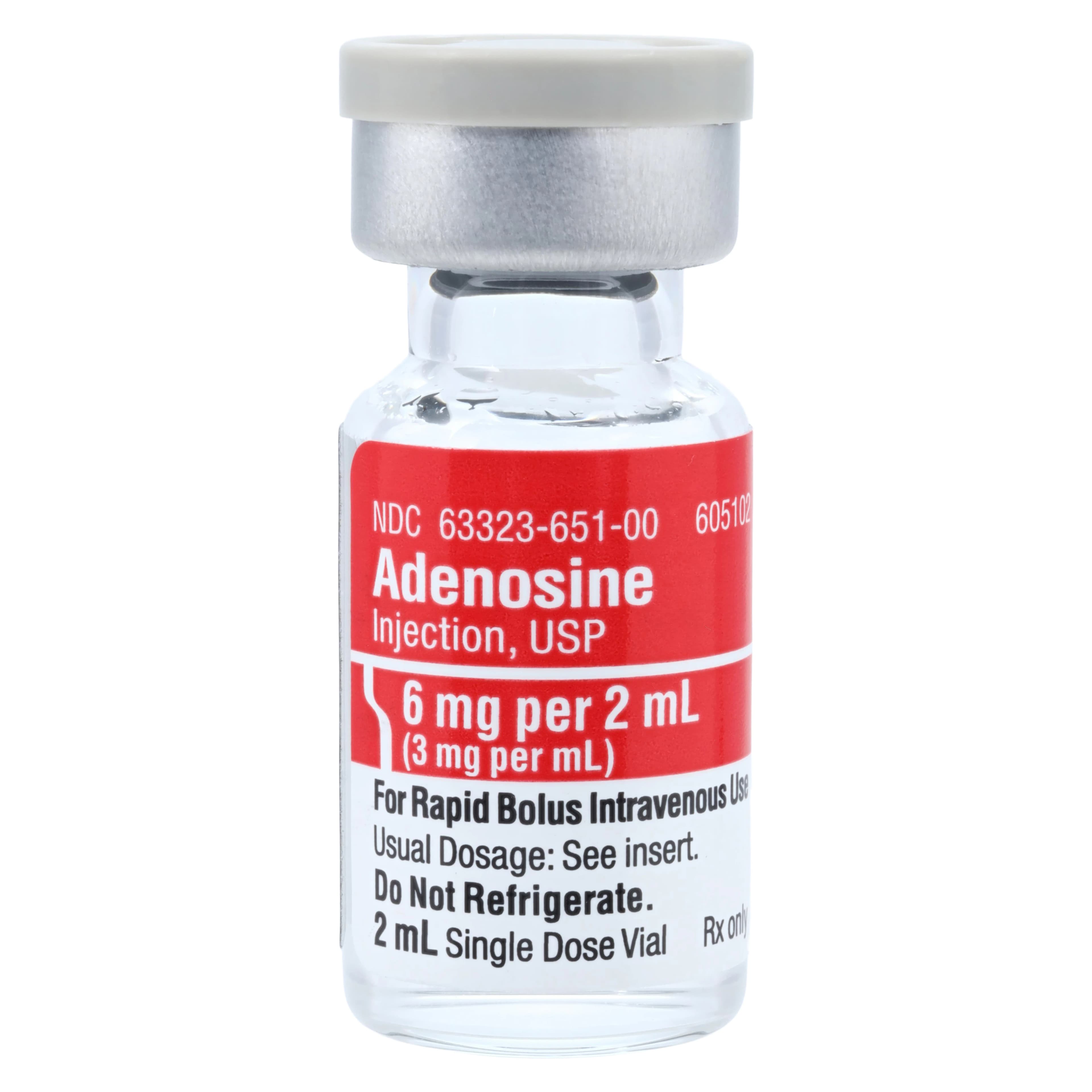 Adenosine Injection 3mg/mL SDV 2mL Each - Adenosine Inj SDV N-R - Image 1