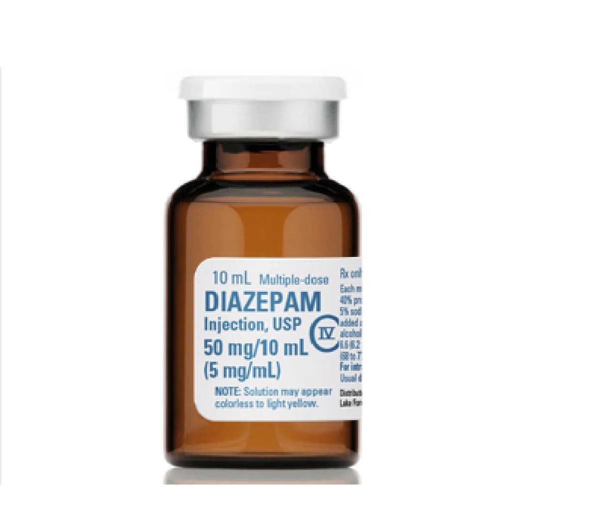 Diazepam Injection 5mg/mL, Multi-Dose Vial (MDV), 10mL, Pfizer - Diazepam Inj MDV N-R - Image 1