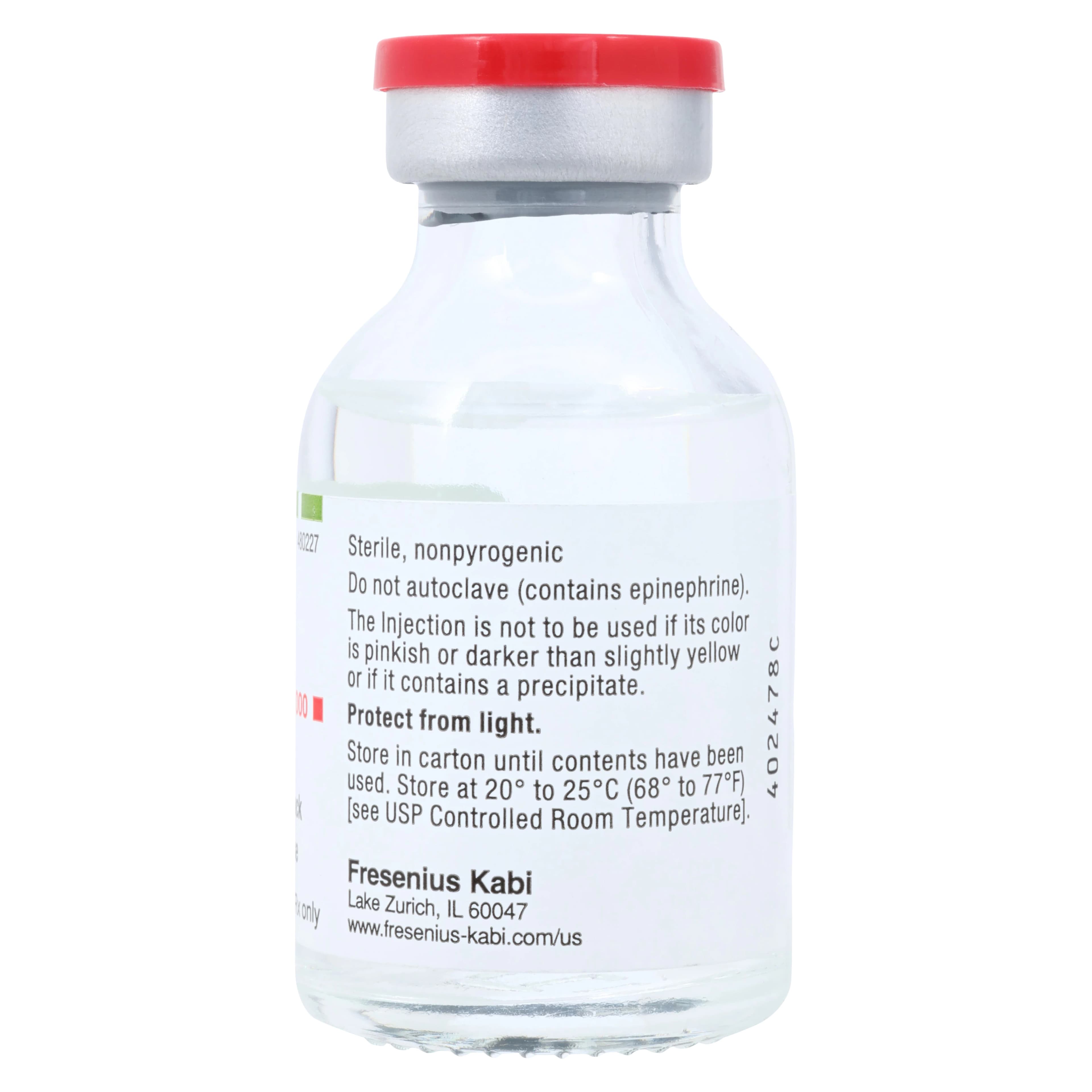 Xylocaine with Epinephrine Injection 1% 1:100,000 MDV 20mL Each thumbnail 2