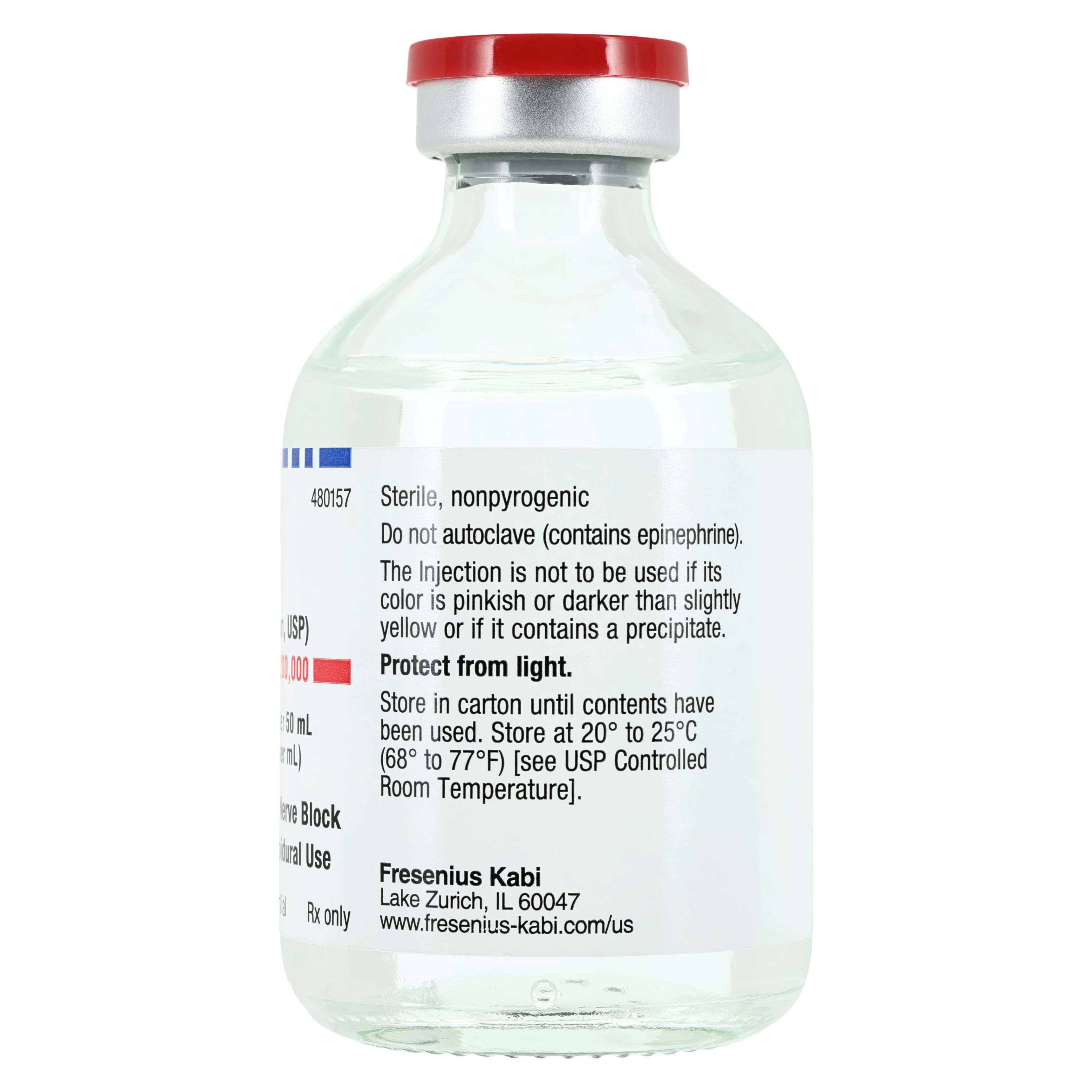 Xylocaine with Epinephrine Injection 0.5% 1:200,000 MDV 50mL Each thumbnail 3