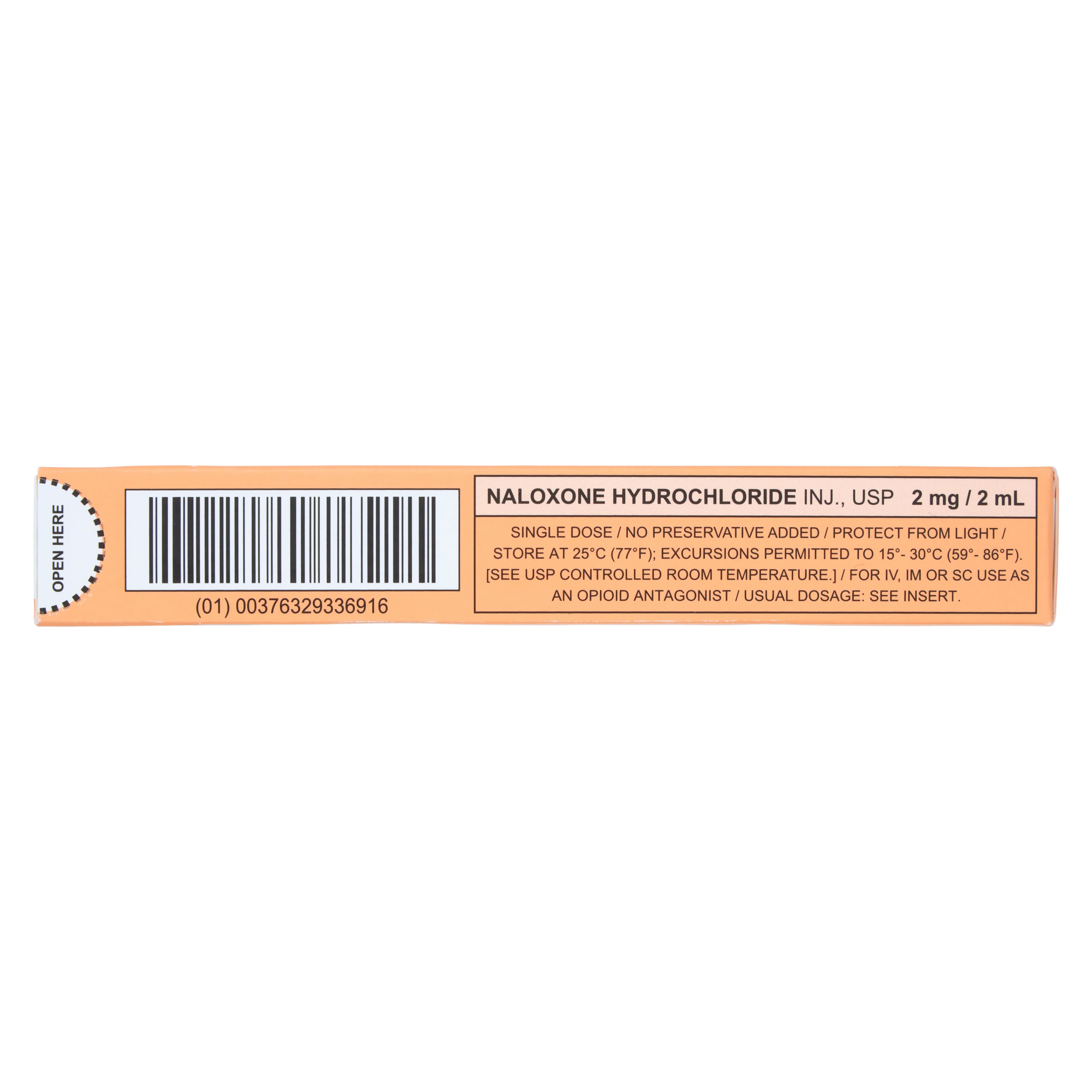 Naloxone HCl Injection 1mg/mL Needleless Prefilled Syringe, 2mL, Each thumbnail 6