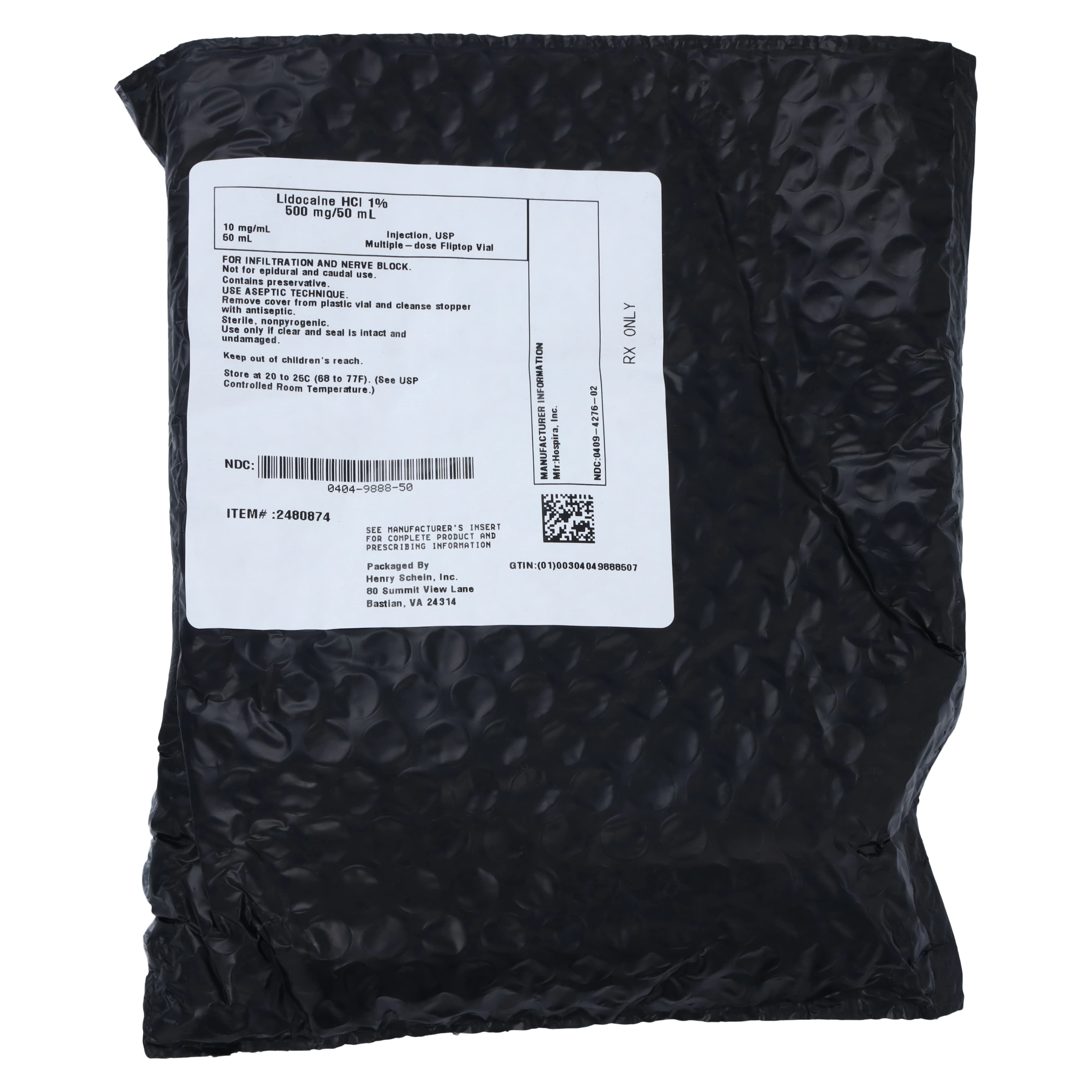 Lidocaine HCl Injection 1% Multiple-Dose Vial, 50 mL, Pfizer thumbnail 3