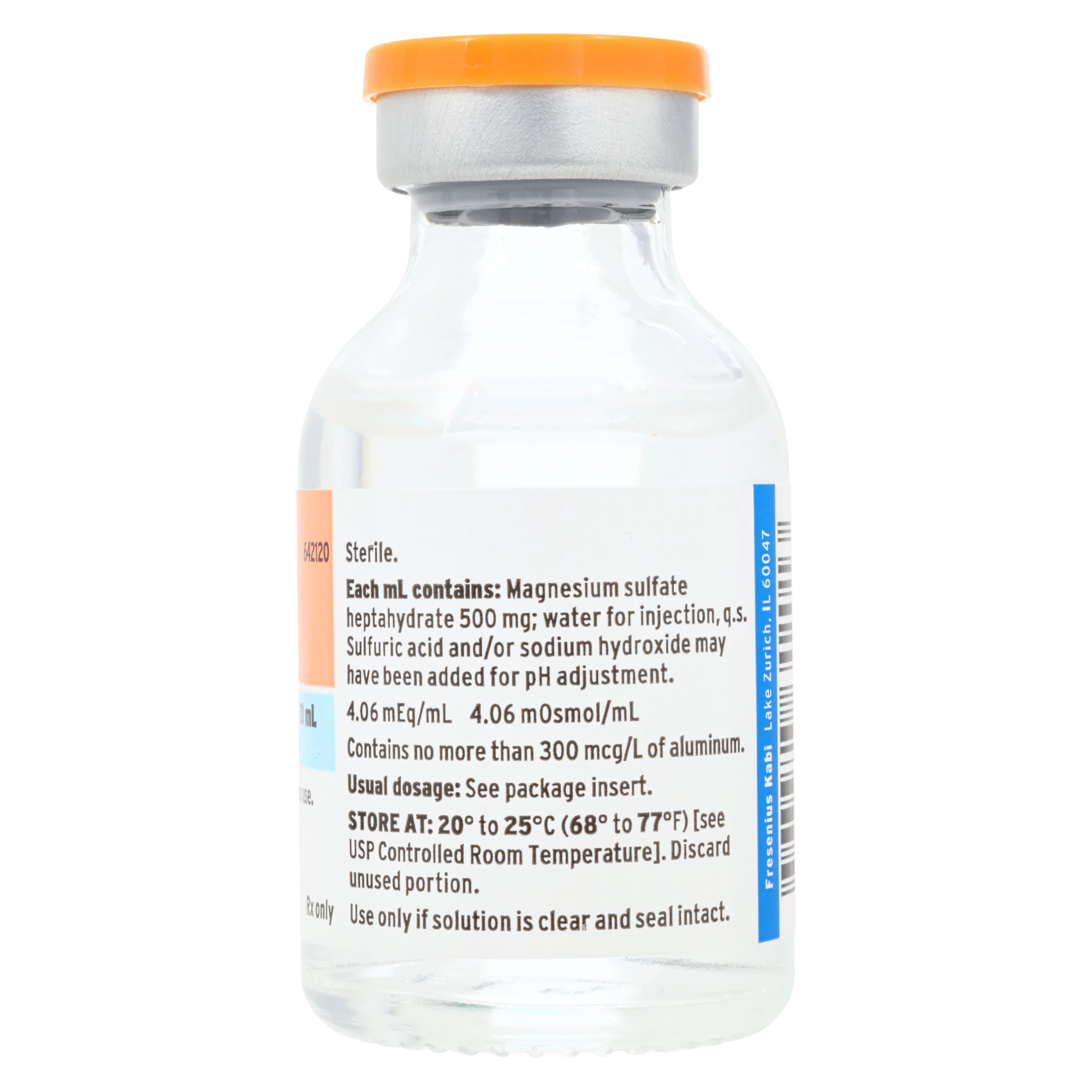 Magnesium Sulfate Injection 50%, 10 g/20 mL Single-Dose Vial (SDV), Non-Returnable thumbnail 2