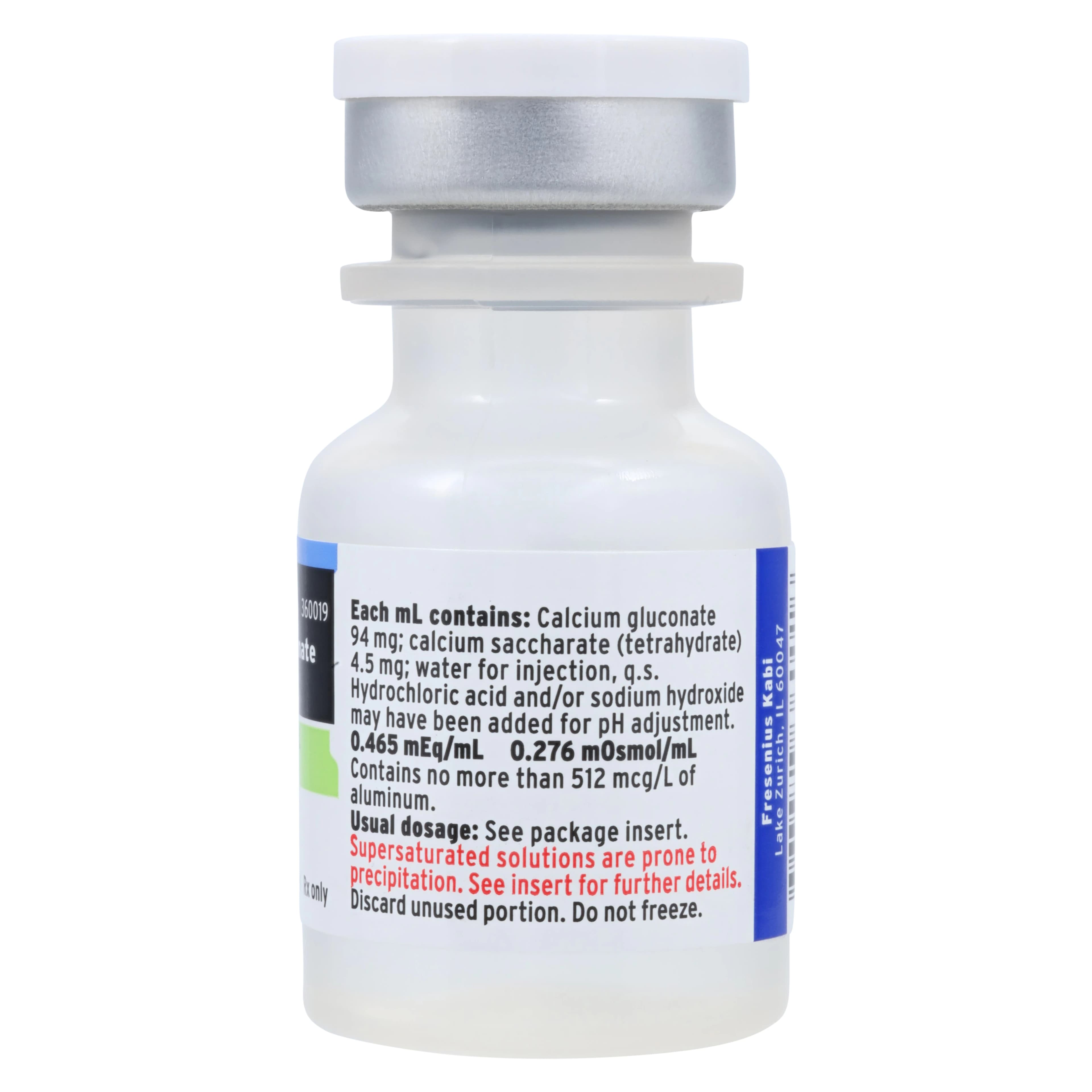 Calcium Gluconate Injection 100mg/mL, SDV, 10mL Each thumbnail 2