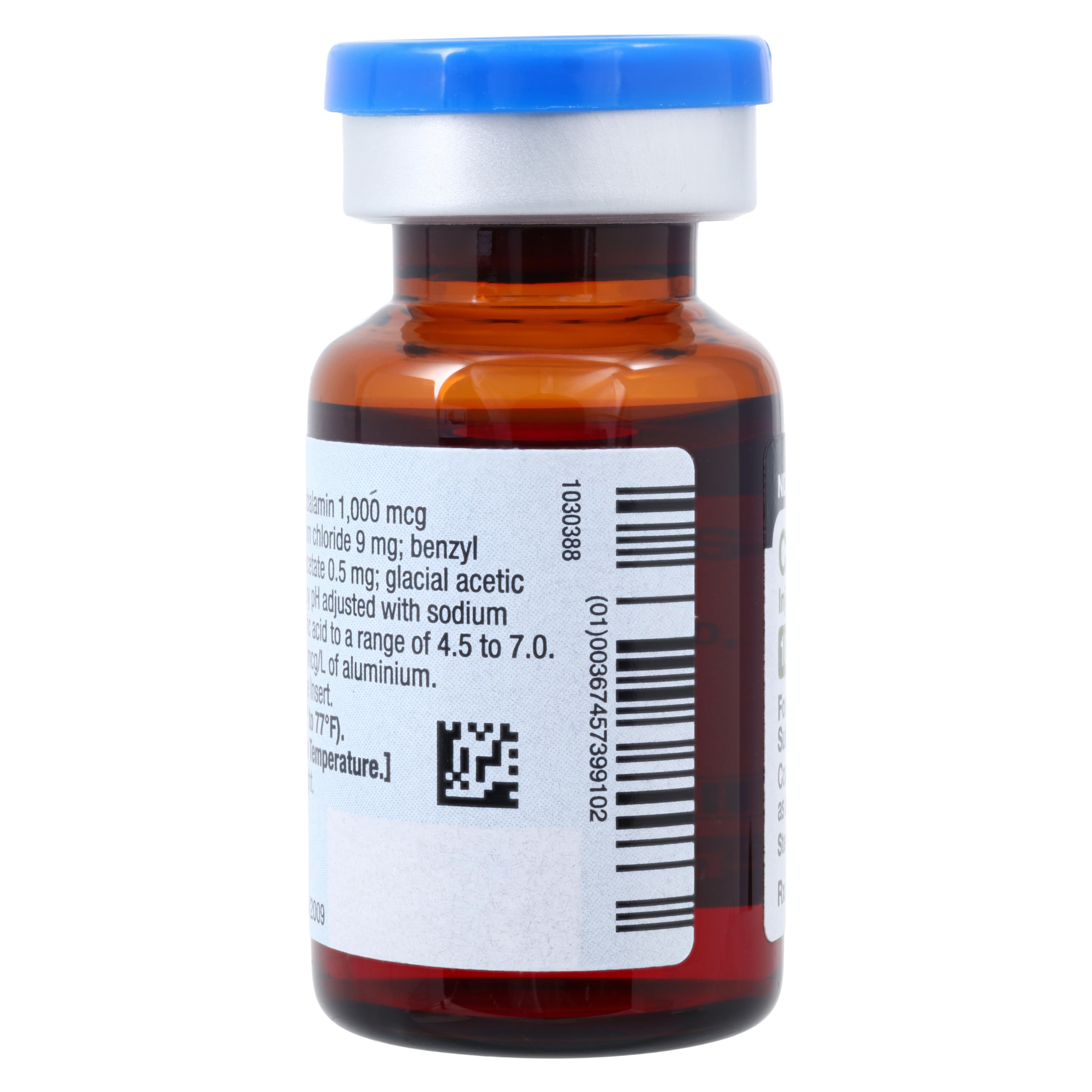 Cyanocobalamin Injection 1000 mcg/mL MDV, 10 mL, Mylan Pharmaceuticals thumbnail 3