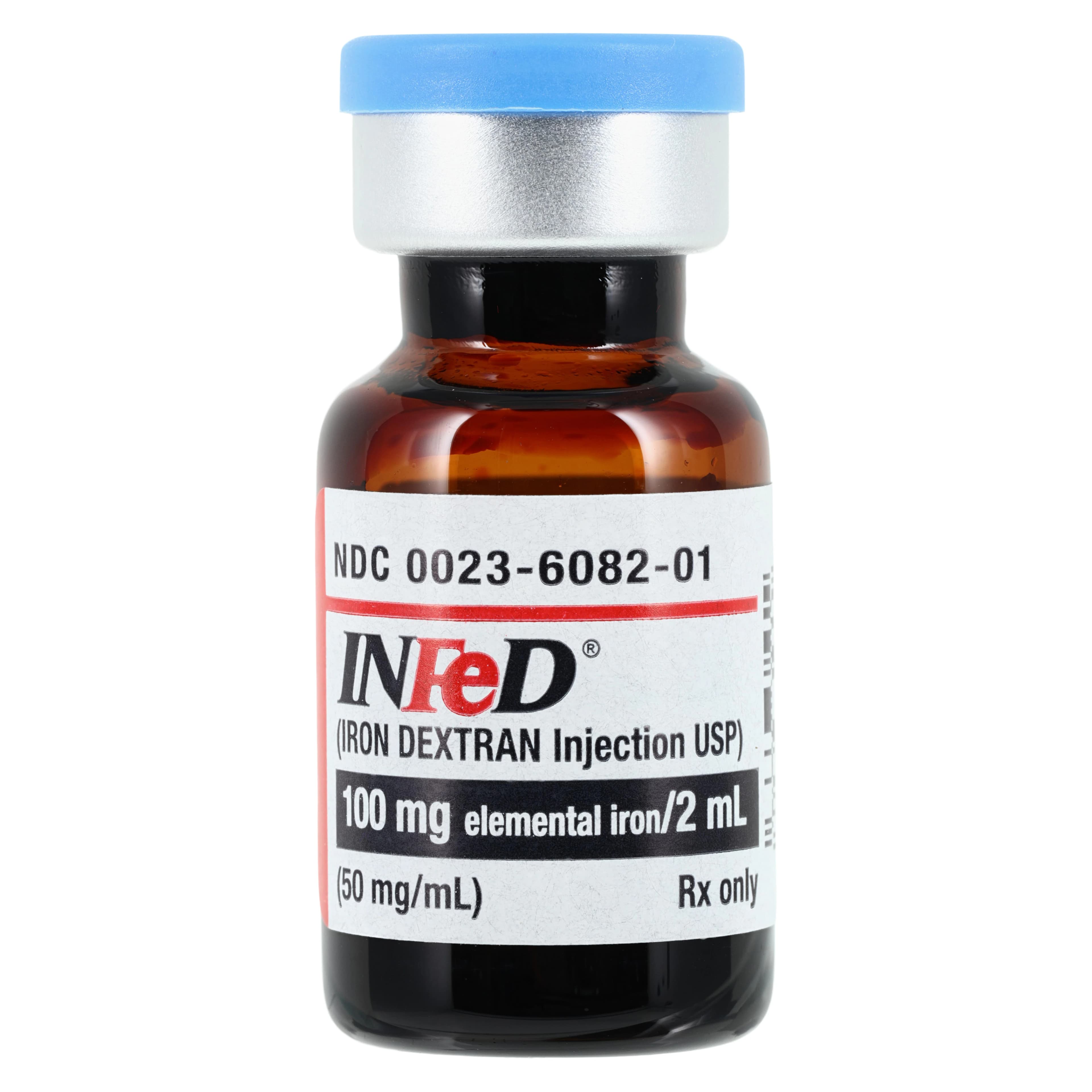 Infed (Iron Dextran) Injection, 50 mg/mL, 2 mL Single-Dose Vial - Infed (Iron Dextran) 2ml - Image 1
