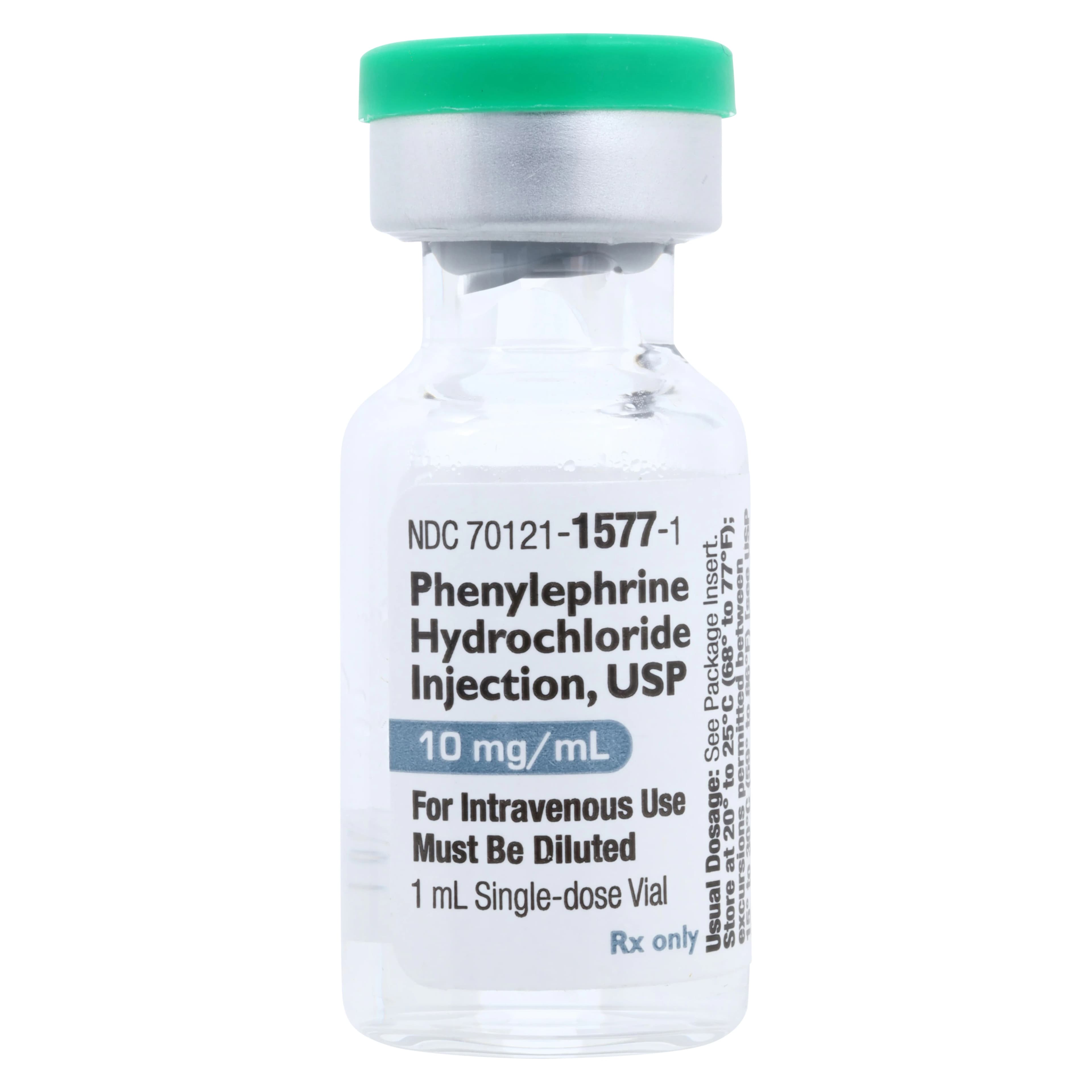 Phenylephrine HCl Injection, 10mg/mL, SDV, 1mL, Amneal - Phenylephrine HCL Inj SDV N-R - Image 1