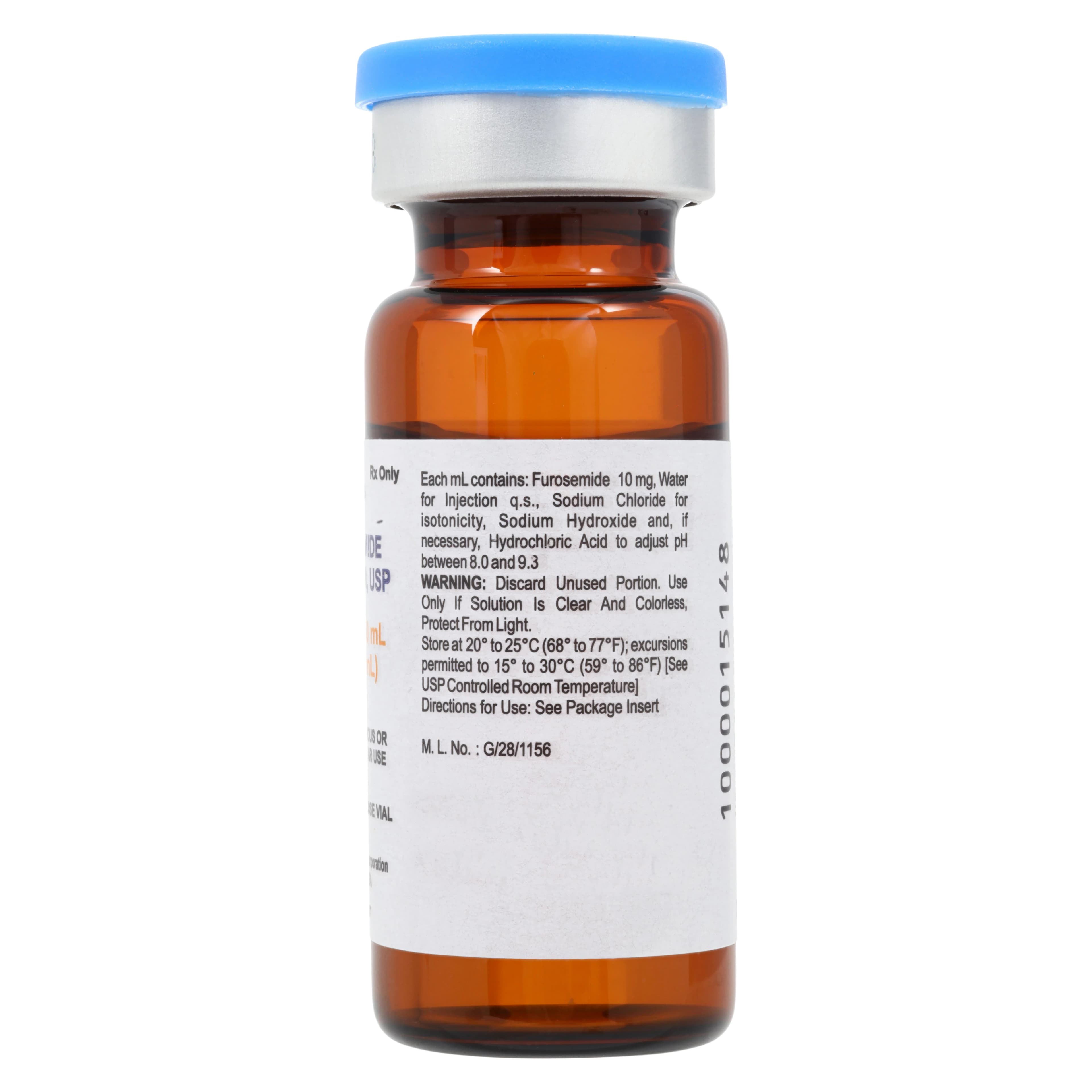 Furosemide Injection 10mg/mL SDV 10mL Each, Baxter thumbnail 2