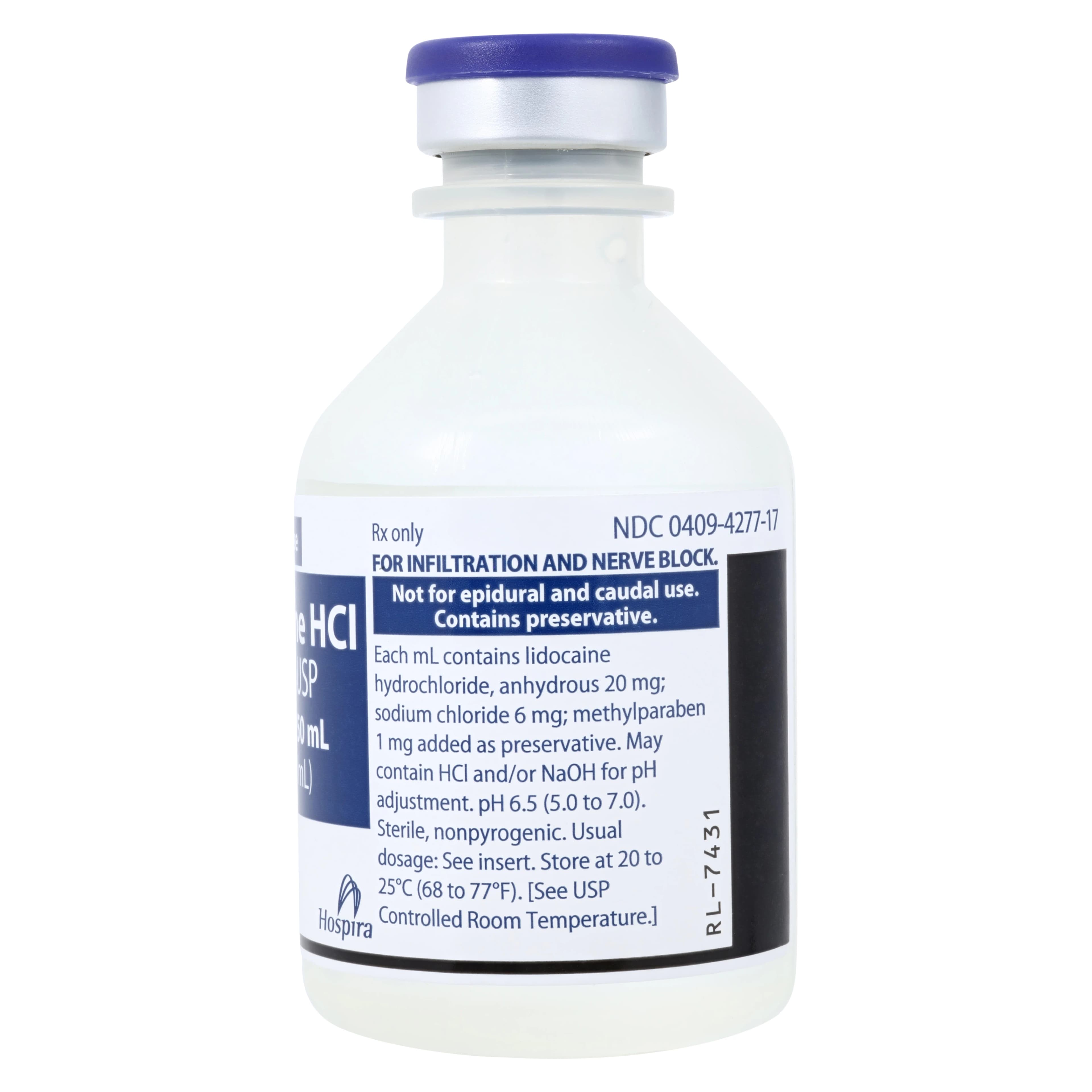 Lidocaine HCl Injection 2% Multiple-Dose Vial, 50 mL, Pfizer thumbnail 2