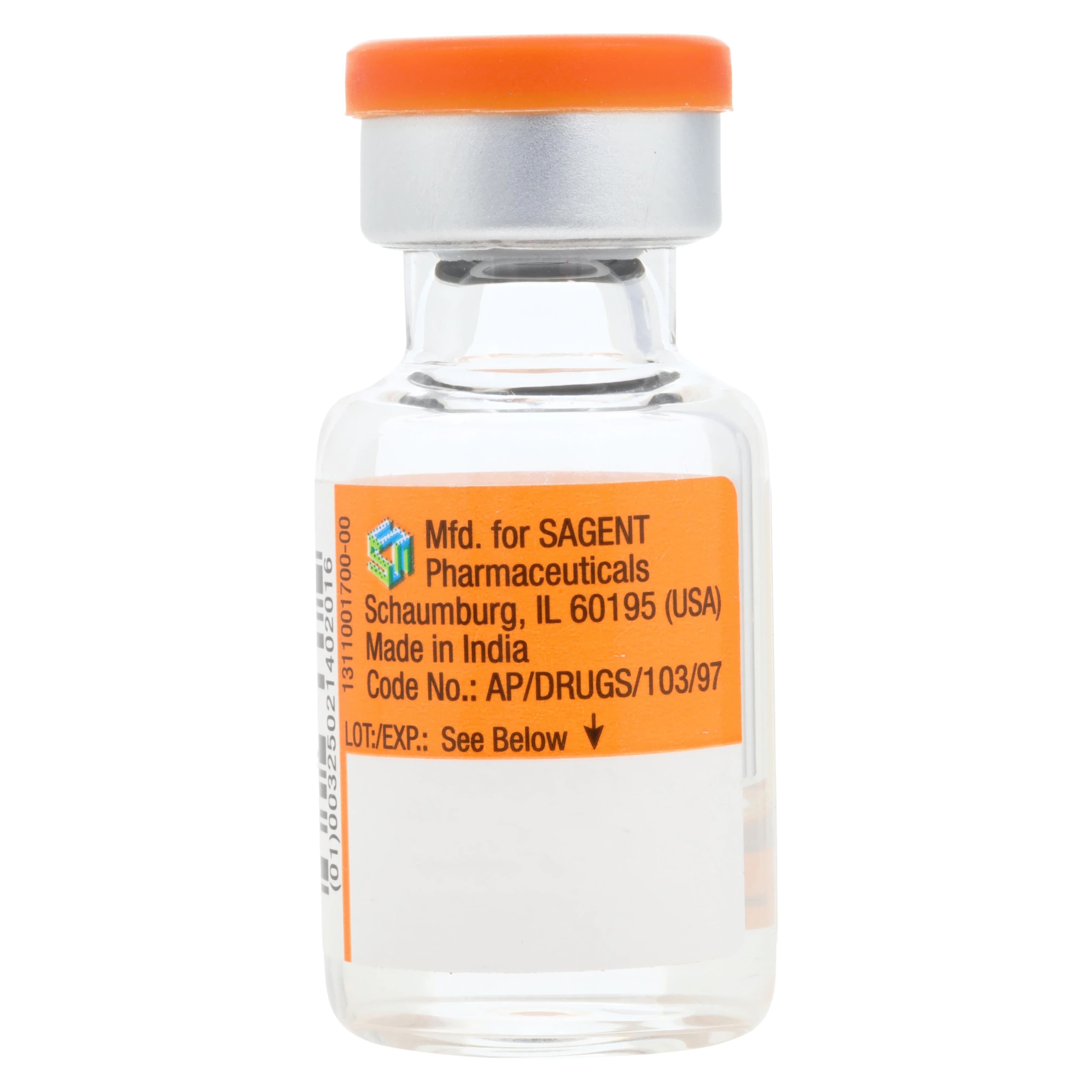 Heparin Sodium Injection (Pork), 5,000 U/mL, 1 mL Vial, Multi-Dose, Sagent Pharmaceuticals thumbnail 2