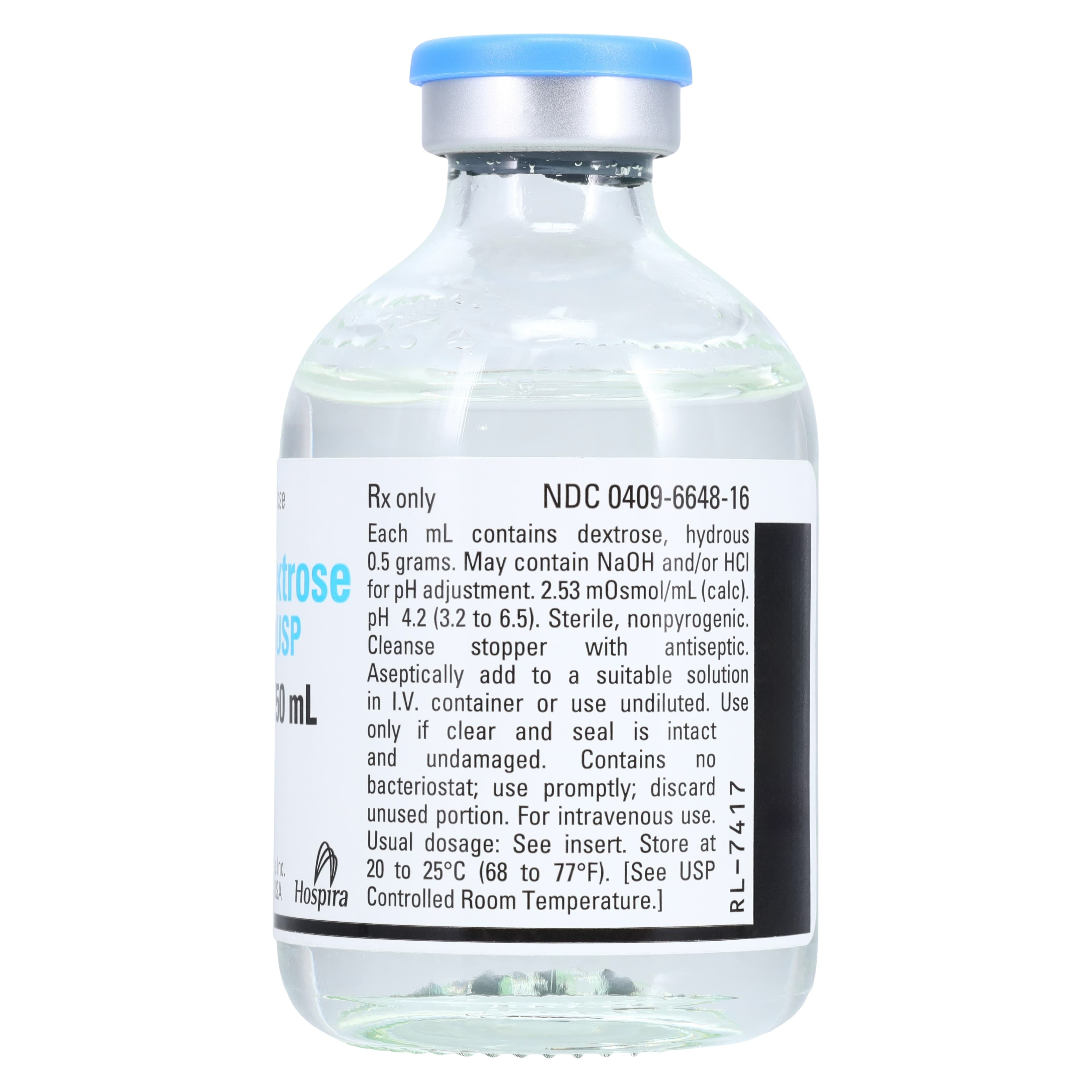 Dextrose Injection 50% SDV 50mL, Non-Returnable, Pfizer thumbnail 2