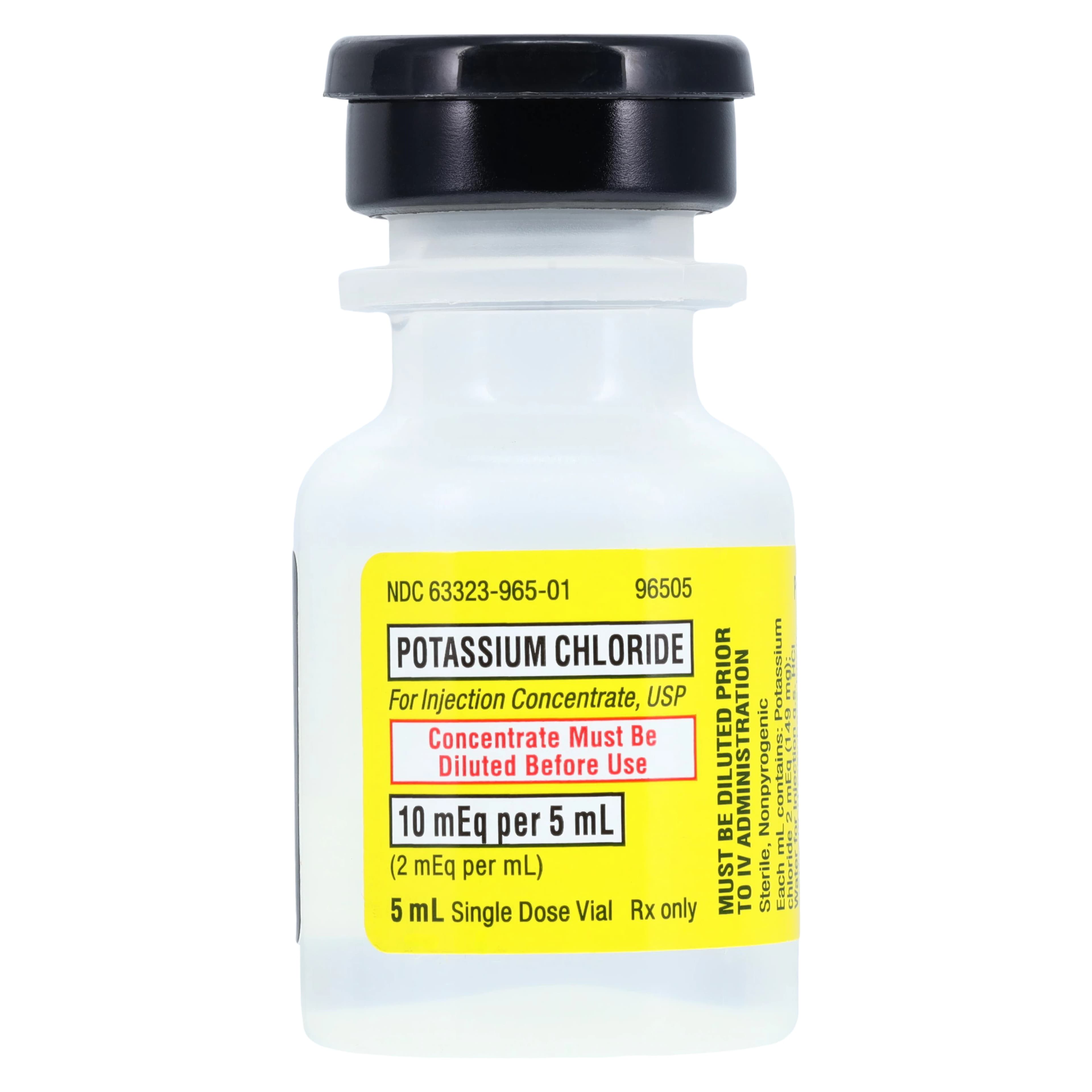 Potassium Chloride Injection 10 mEq Single-Dose Vial, 5 mL, Fresenius Kabi - Potassium Chloride Inj N-R - Image 1