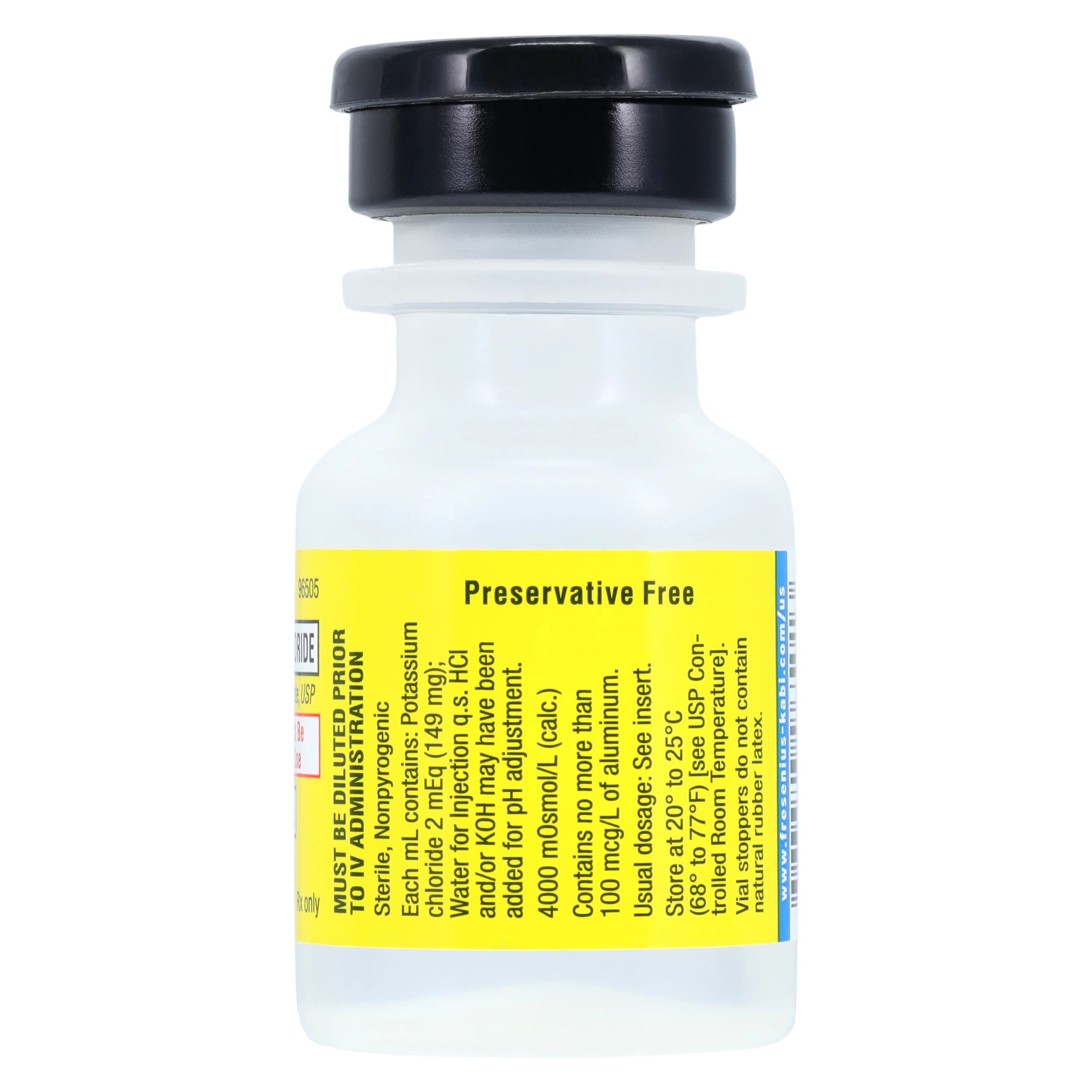 Potassium Chloride Injection 10 mEq Single-Dose Vial, 5 mL, Fresenius Kabi thumbnail 2
