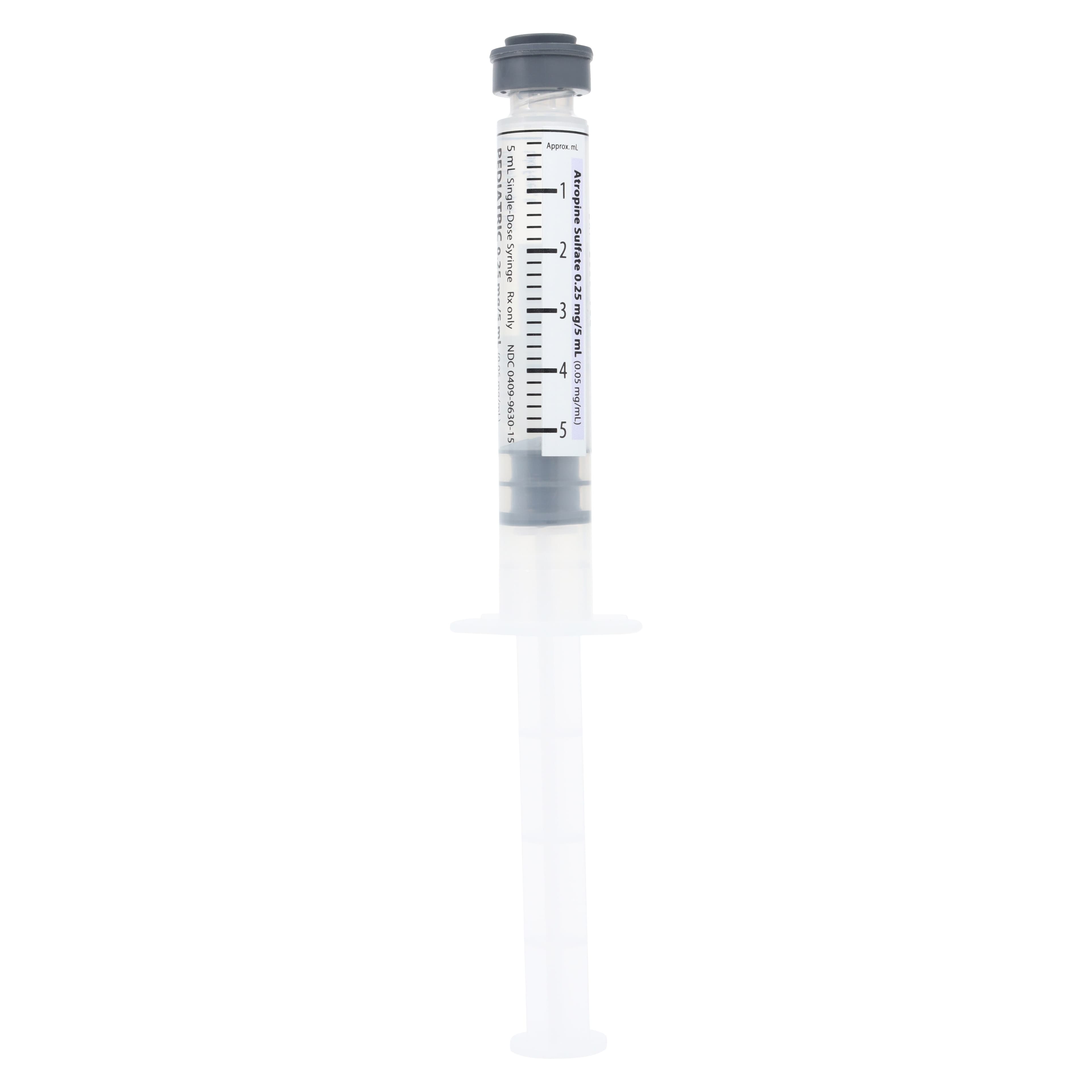 Atropine Sulfate Injection 0.05mg/mL Pediatric Ansyr Syringe 5mL Each thumbnail 4