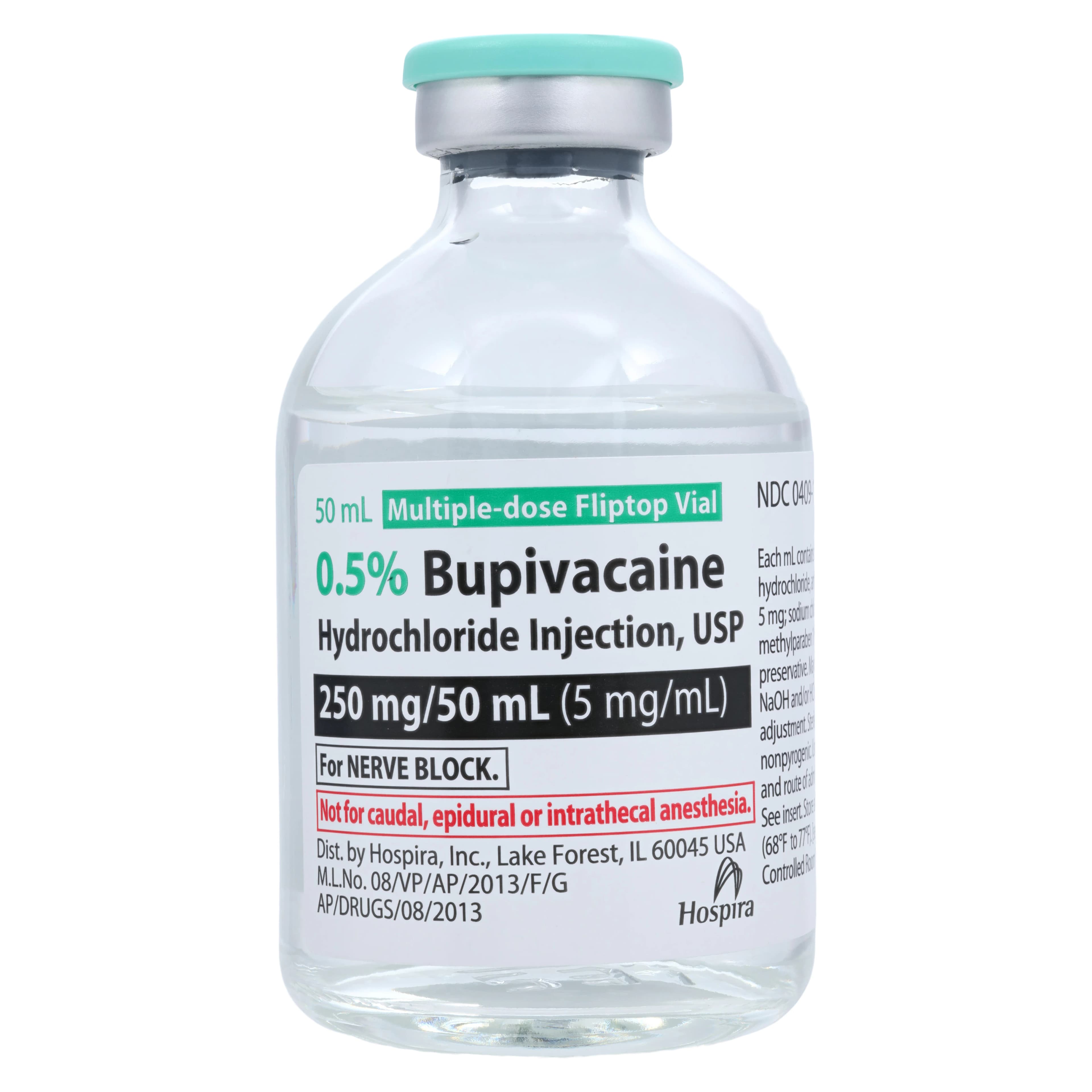 Bupivacaine HCl Injection 0.5% MDV Non-Return, 50mL, Pfizer - Bupivacaine HCL MDV Non Return - Image 1