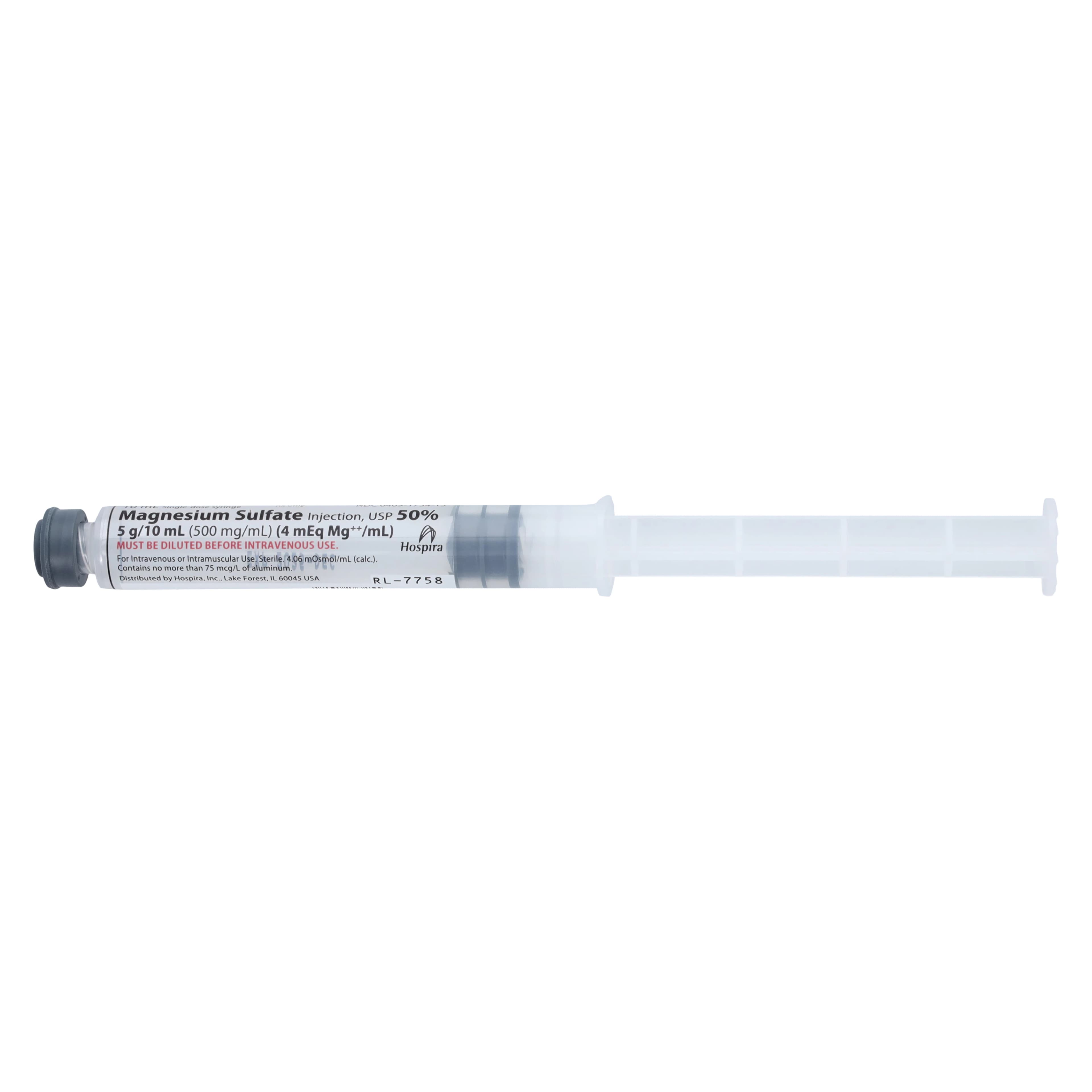 Magnesium Sulfate Injection 50%, 5g/10mL, Ansyr Syringe, Non-Returnable thumbnail 2