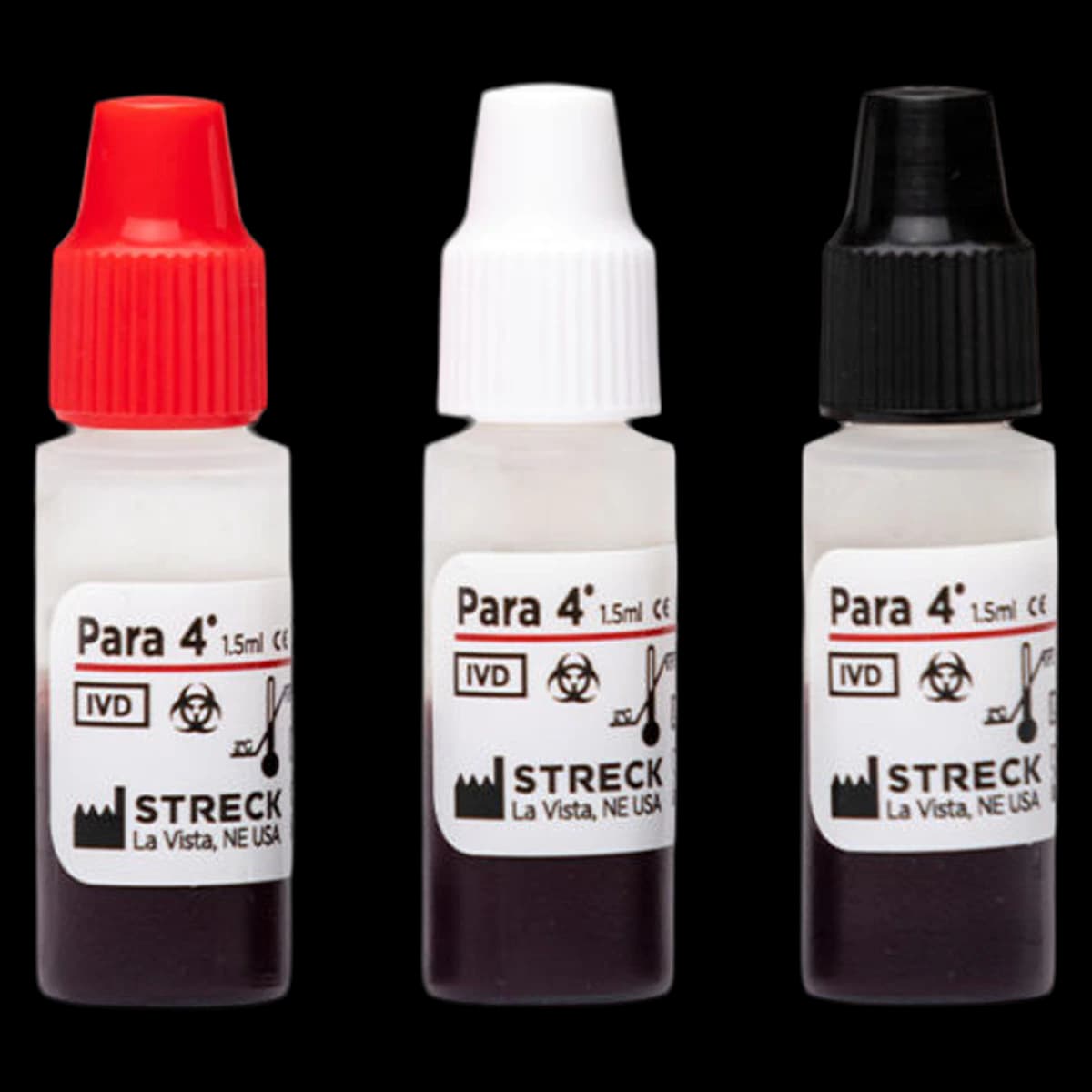 Streck Para 4 Vial Low Level Control, 6 x 1.5 mL - Para 4 (Control, L, Plastic) - Image 1