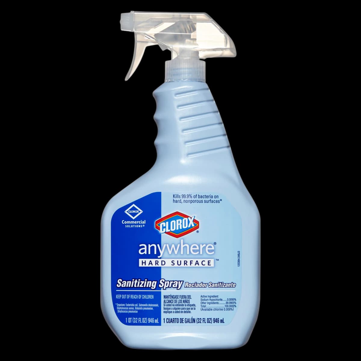Clorox® Anywhere® Hard Surface Sanitizing Spray, 32 oz Bottle, Carton of 12 - Clorox® Anywhere® Hard Surface Sanitizing Spray 32oz Bottle Carton of 12 - Image 1