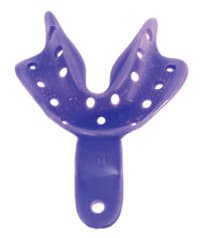 Keystone Edentulous Tray Aways Disposable Impression Trays, #4 Lower Medium, Perforated, 12/Pk, 0921701 - KEYSTONE EDENTULOUS TRAY AWAYS DISPOSABLE IMPRESSION TRAYS 0921701 - Image 1