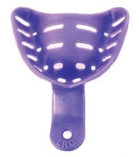 Keystone Tray-Aways Disposable Edentulous Impression Trays, Perforated, #5 Upper Large, Blue, 12/Pk, 0921702 - KEYSTONE EDENTULOUS TRAY AWAYS DISPOSABLE IMPRESSION TRAYS 0921702 - Image 1