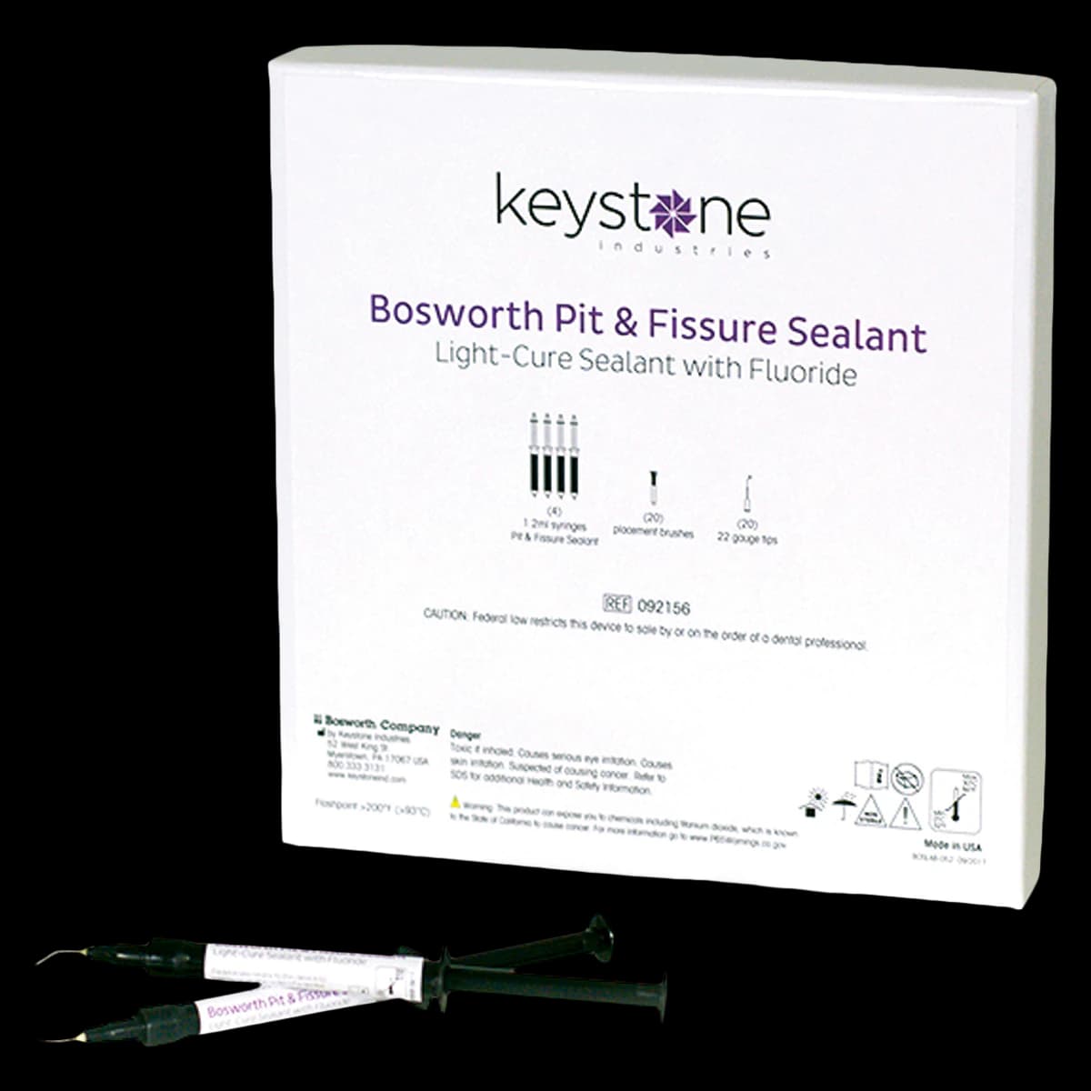 Bosworth Pit & Fissure Sealant Standard Kit, Light Cure, With Fluoride, Each - Bosworth Pit & Fissure Sealant - Image 1