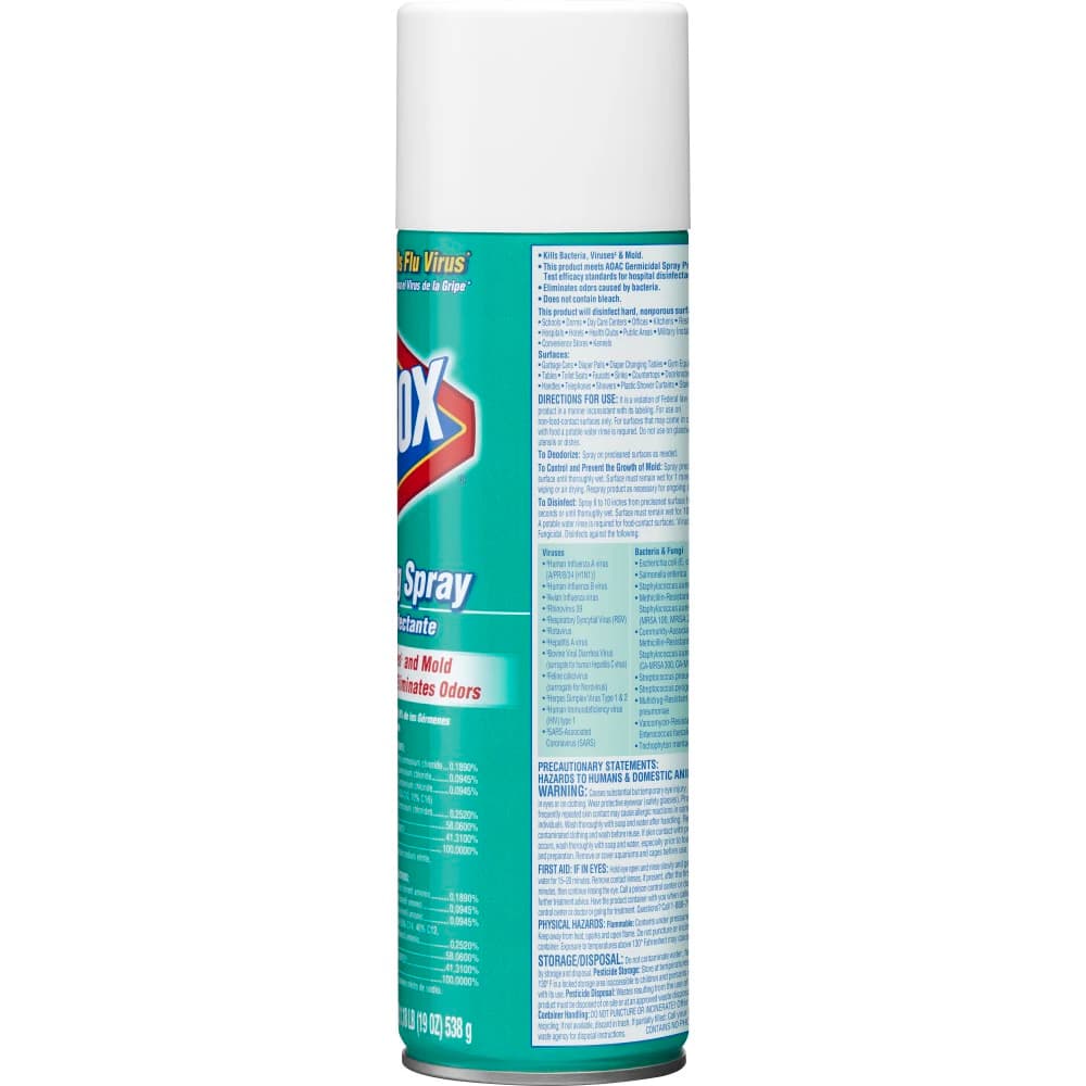 Clorox Disinfectant Spray, Fresh Scent, 19 oz Aerosol Can thumbnail 2