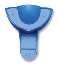 Tray-Aways® Disposable Solid Impression Trays, Upper Anterior #10, Blue, 12/Pack, 0921893 - Tray Aways® Disposable Solid Impression Trays Upper Anterior 12/Pack - Image 1