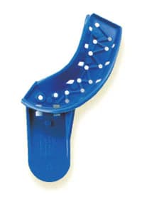 Tray-Aways® Disposable Perforated Impression Trays, #8S, Upper Left/Lower Right Quadrant, Blue, Small, 12/Pack, 0921895 - Tray Aways® Disposable Perforated Impression Trays UL/LR Quadrant 12/Pack - Image 1