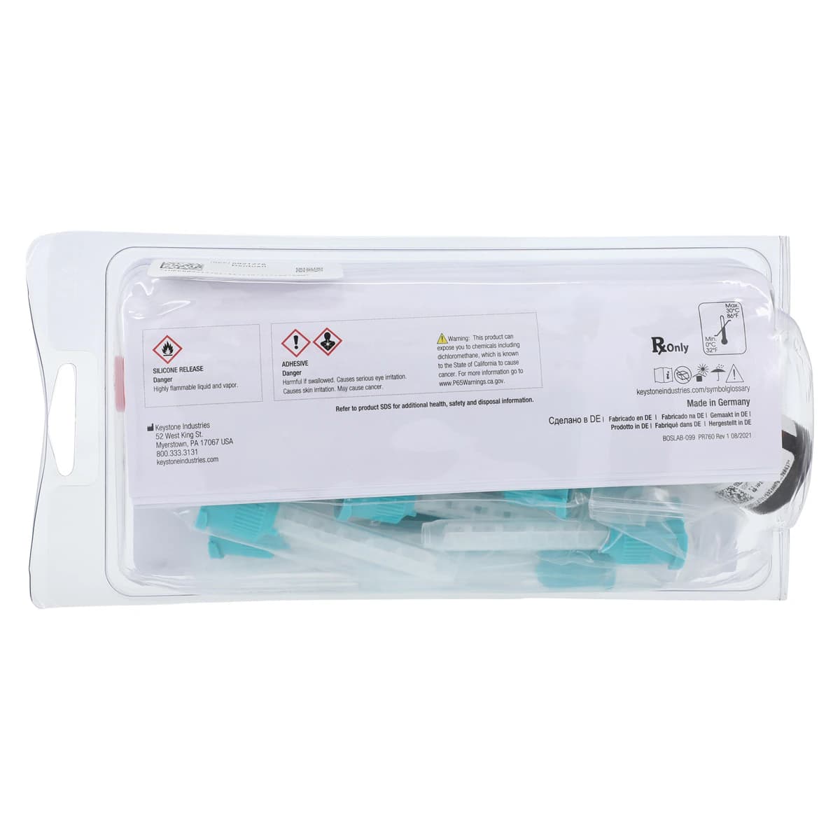 DentuSil Silicone Soft Reline Material Standard Kit, Translucent Pink, 50 ml Cartridge, 14 ml Adhesive, 10 Mixing Tips, 10 Applicator Brushes, 0921276 thumbnail 12