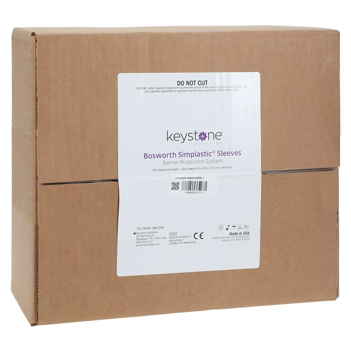 Simplastic® Barrier Protective System Sleeves, 4" x 16", Clear, 2000/Box, 0921671 - Simplastic® Barrier Protective System Sleeves - 2000/Pkg - Image 1