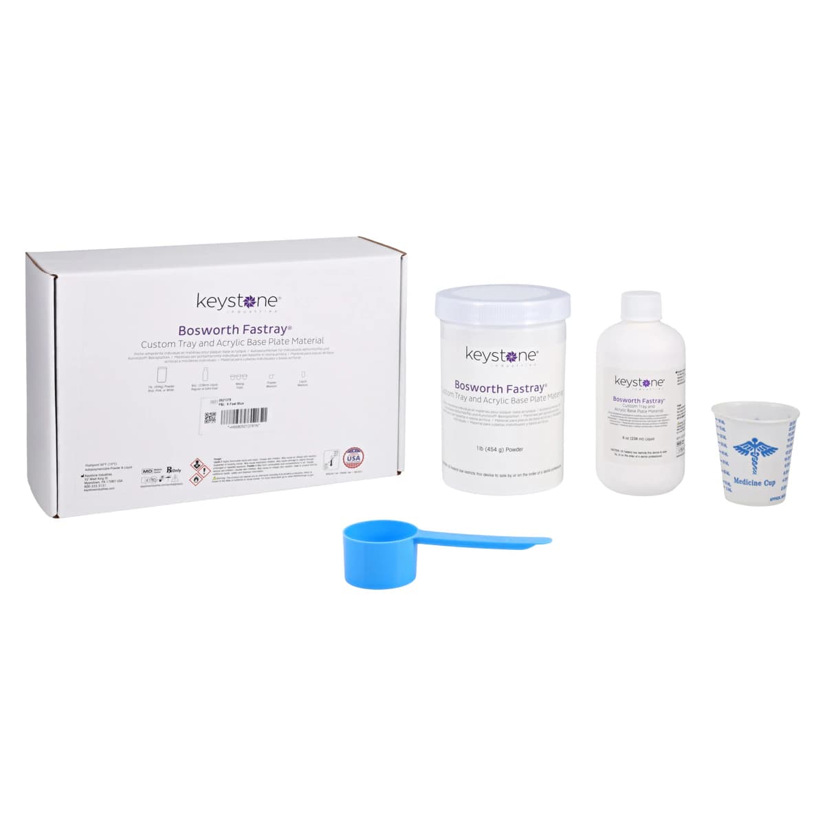 Fastray™ X-Fast Blue Standard Kit, 1 lb Powder & 8 oz Liquid, 0921378 - Fastray™ X-Fast Blue Standard Kit - Image 1