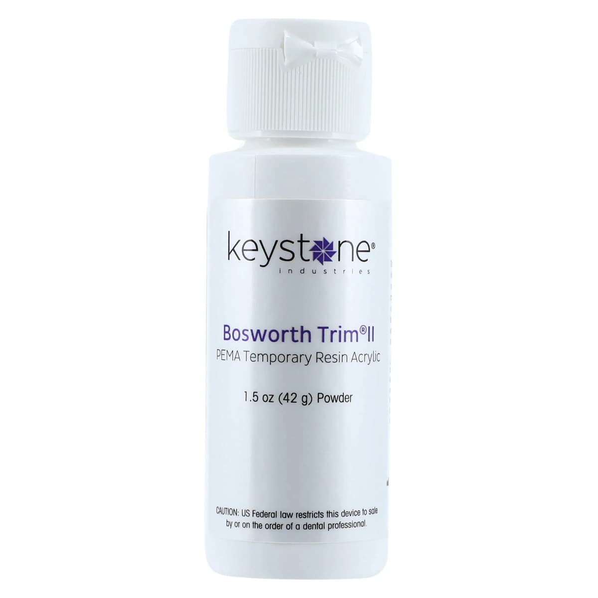Keystone Trim II PEMA Temporary Crown & Bridge Resin Powder, Shade 77 (B4), 1.5 oz (42 g) Refill, #0921097 - , 1.5 oz, 77/ B4, Powder, 0921097 - Image 1