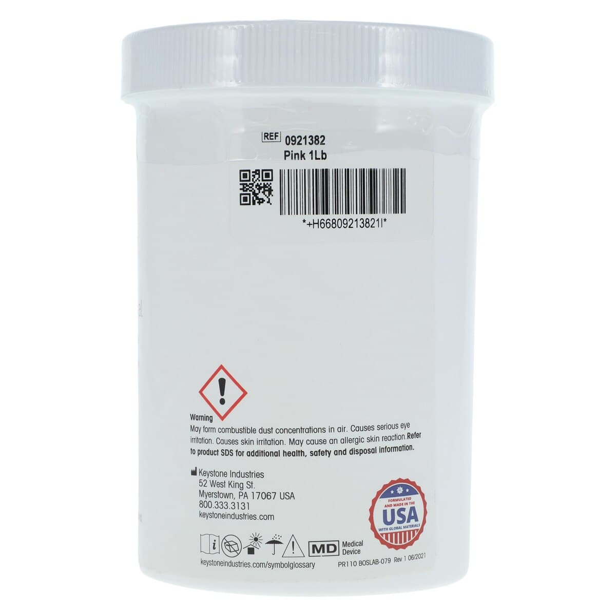 Fastray Pink Powder Custom Tray Material, 1 lb, 0921382 thumbnail 2