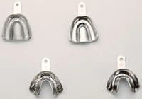 Bosworth Stainless Steel Edentulous Perforated Full-Arch Impression Trays, Set of 8 (4 Upper / 4 Lower), #1-#8, 0921307 - Stainless Steel Impression Trays - Image 1