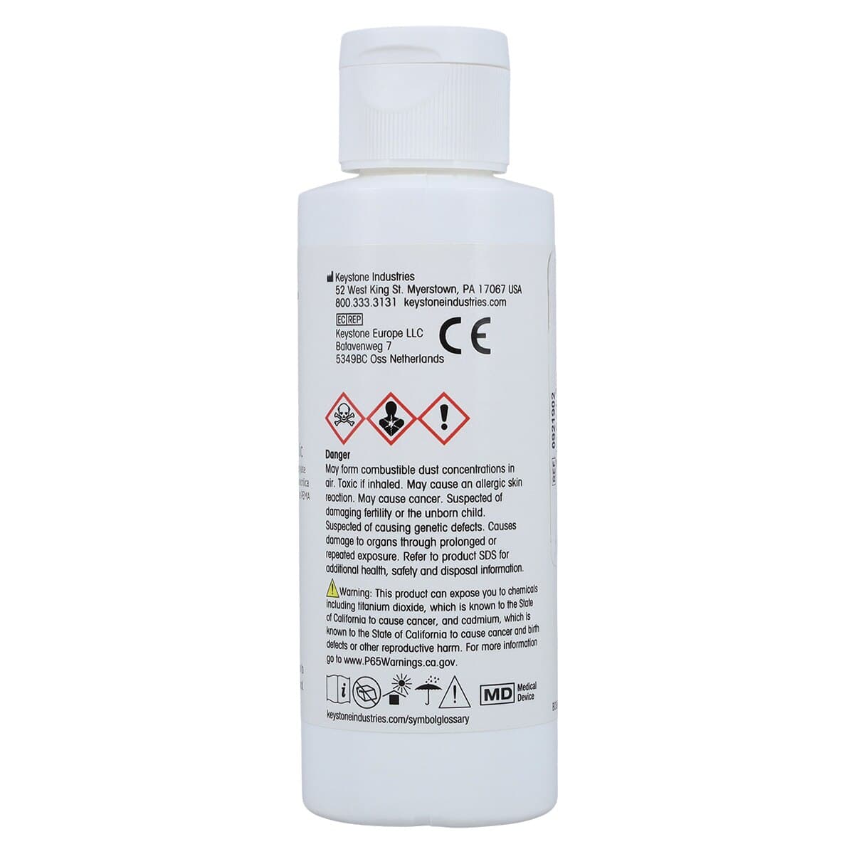 Trim PEMA Temporary Resin Acrylic Powder, Dark, 3 oz Bottle, 0921902 thumbnail 2