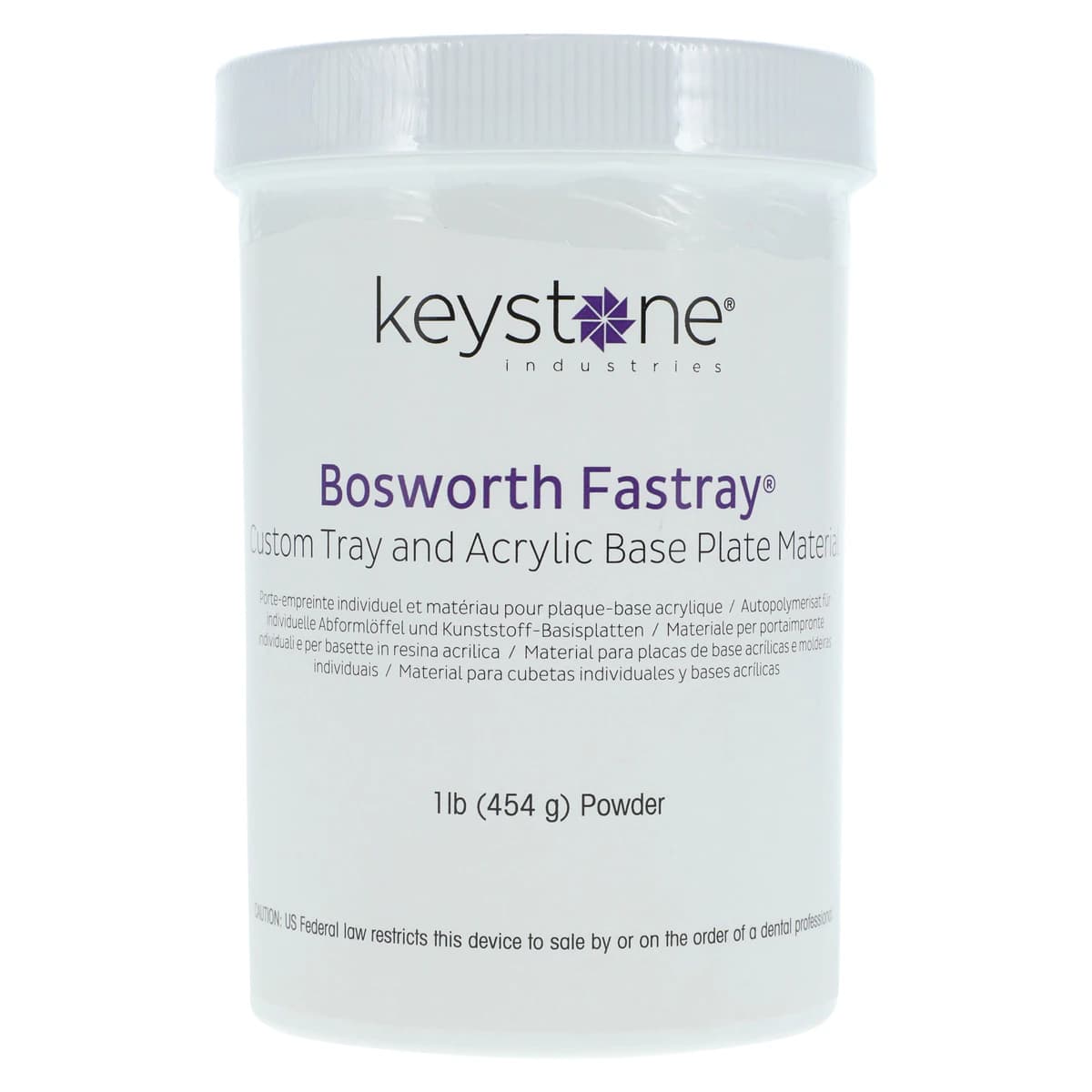 Fastray™ Custom Tray Material Powder, White, 1 lb (0921383) - Fastray™ White 1lb Powder - Image 1