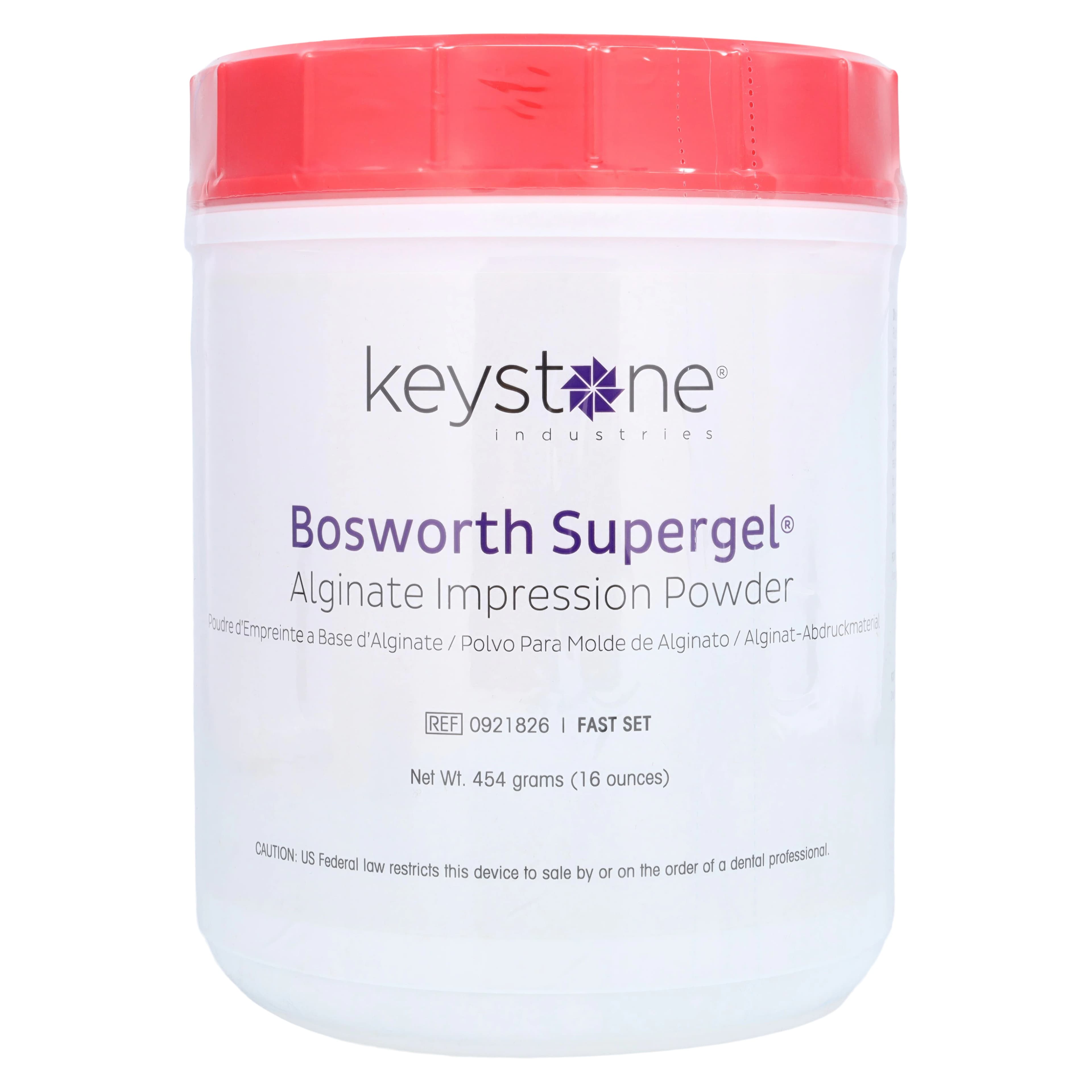 Keystone Supergel Fast Set Alginate, Sassafras Flavor, 1 Lb Can, #0921826 - Supergel Fast Set Alginate 1Lb - Image 1