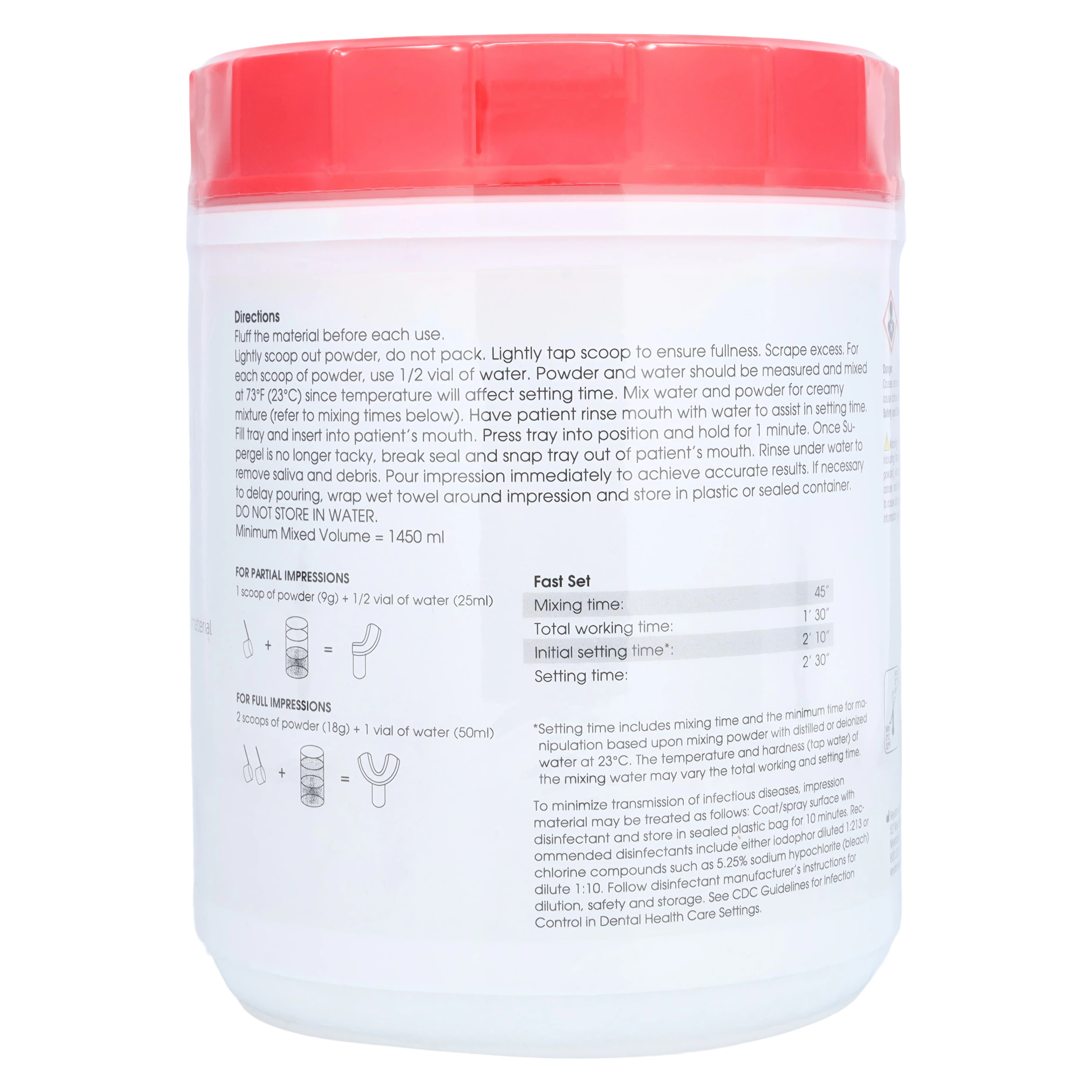 Keystone Supergel Fast Set Alginate, Sassafras Flavor, 1 Lb Can, #0921826 thumbnail 2