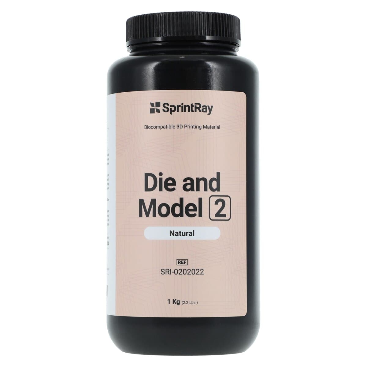 SprintRay Die & Model 2 3D Printing Resin, Natural Shade, 1 kg Bottle thumbnail 3