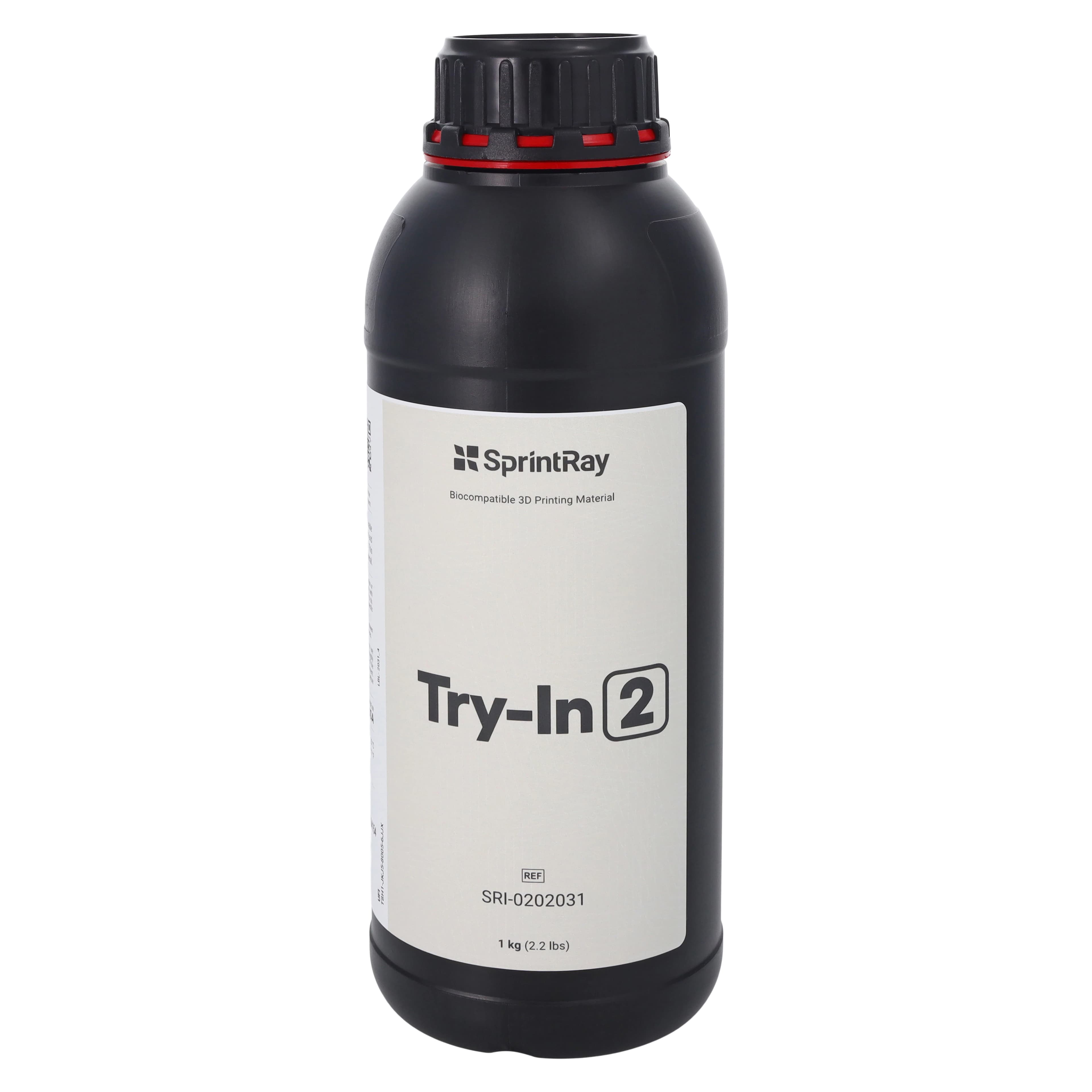 SprintRay Try-In 2 Biocompatible 3D Printing Resin, 1 kg Bottle, 1/Pk - Try-In II Resin - Image 1