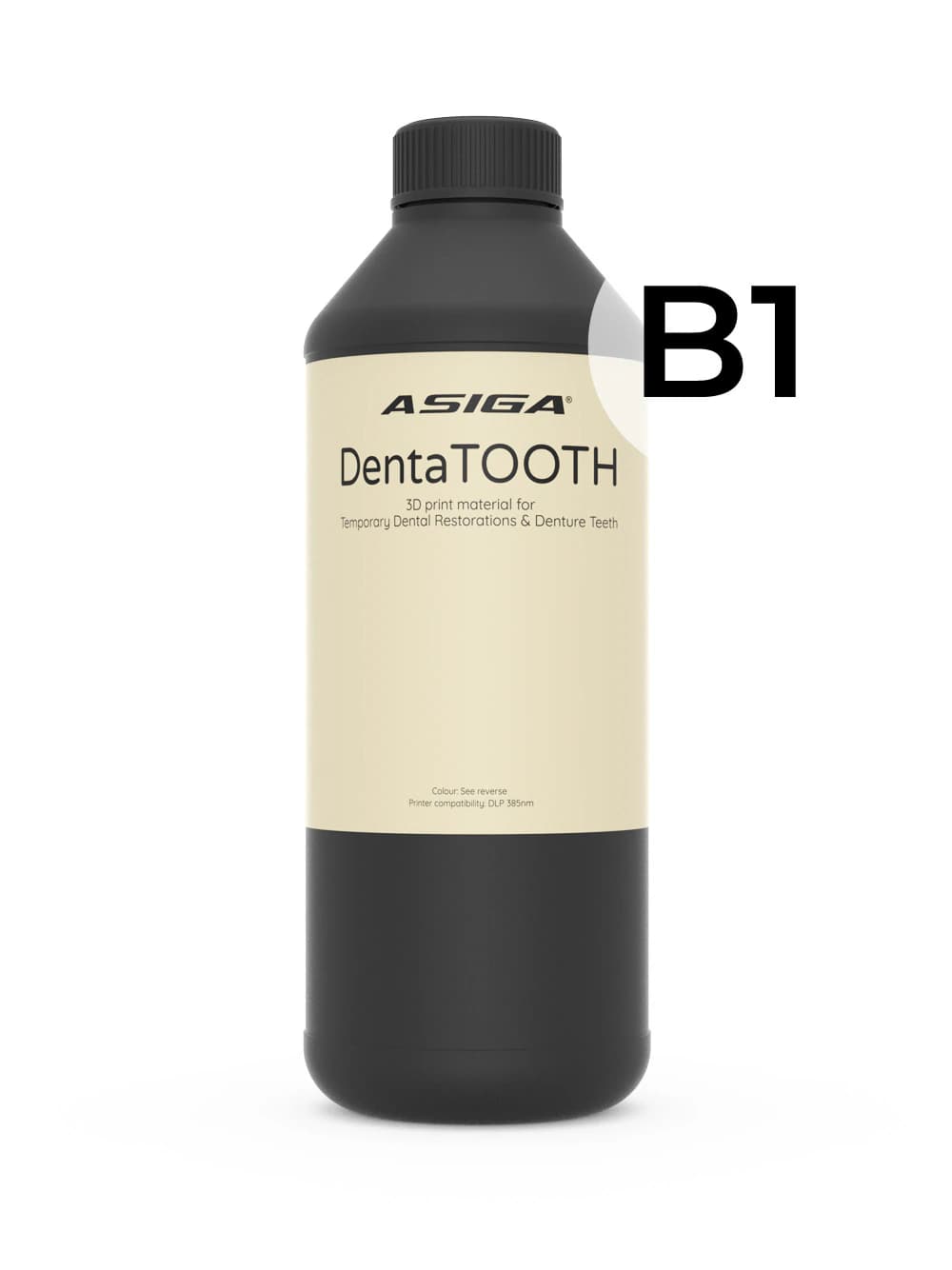 Asiga DentaTOOTH 3D Printing Resin, Vita Shade A1, 1.1 kg Bottle thumbnail 5