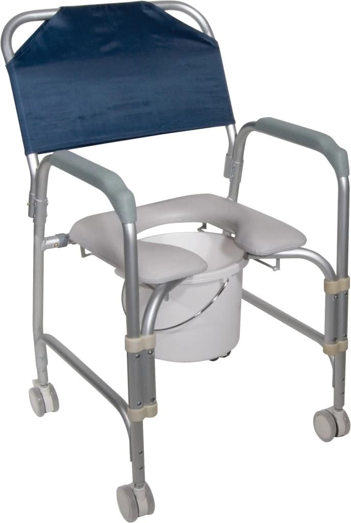 Drive Medical Designs Shower Chair, 300 lb Capacity, Aluminum - Shower Chair - Image 1