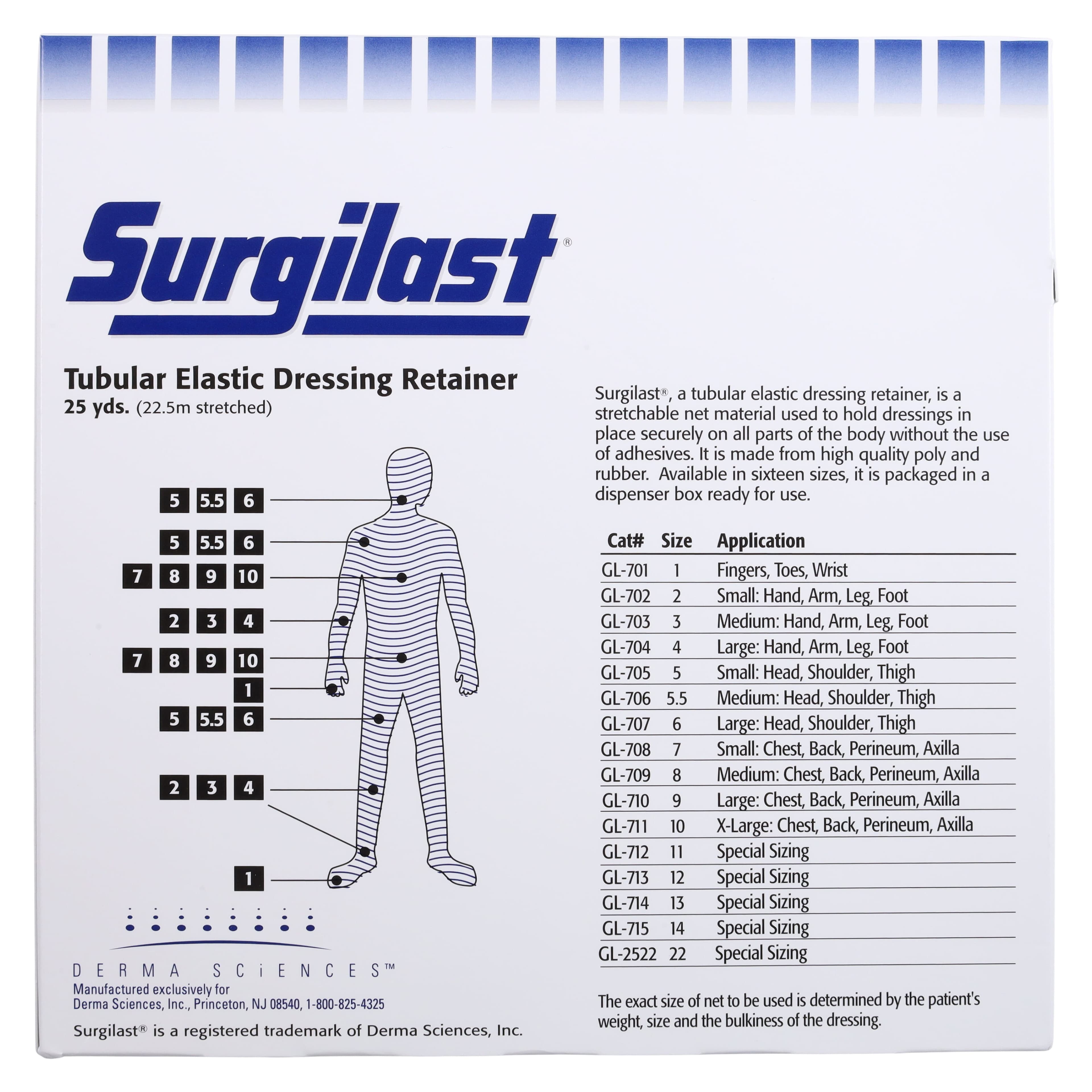 Surgilast Tubular Dressing Elastic, 32.5" x 25 yd, White, Non-Sterile, Each thumbnail 2