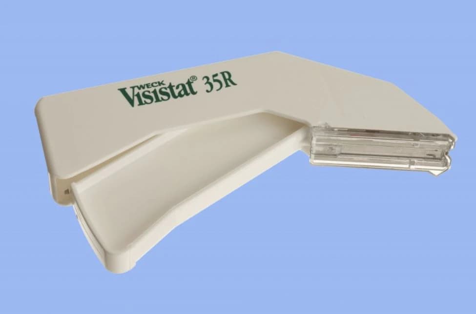 Visistat Skin Stapler, Stainless Steel, Squeeze Handle, 35 Regular Staples, 6/Box thumbnail 2