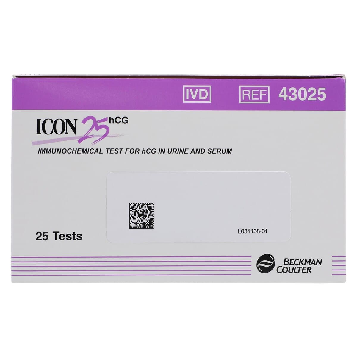 Beckman Coulter Icon 25 hCG Test Cassette, 25 mIU/mL Sensitivity, 25/Box thumbnail 4