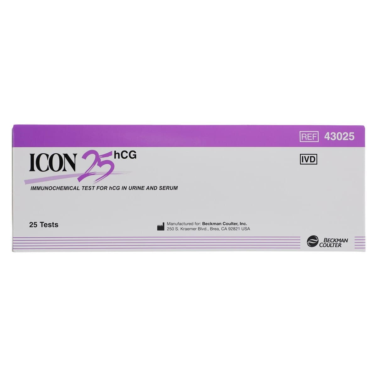 Beckman Coulter Icon 25 hCG Test Cassette, 25 mIU/mL Sensitivity, 25/Box thumbnail 6