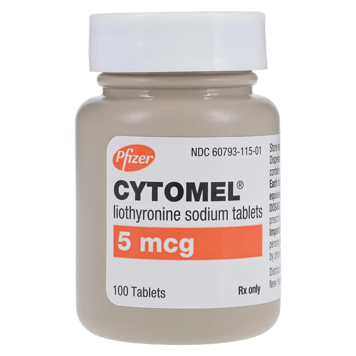 Cytomel Tablets, 5 mcg, 100/Bottle - Cytomel Tablets - Image 1