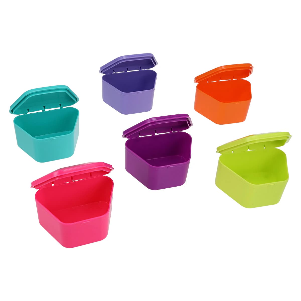 Keystone New Age Denture Storage Cases, Assorted Colors, 12/Box, 1-3/4" Deep, 9576553 thumbnail 2