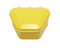 Keystone Denture Cups, Yellow, 120/Box - Keystone Denture Cups - Yellow, 120/Box. Denture Storage Cases 1-3/4" deep able - Image 1