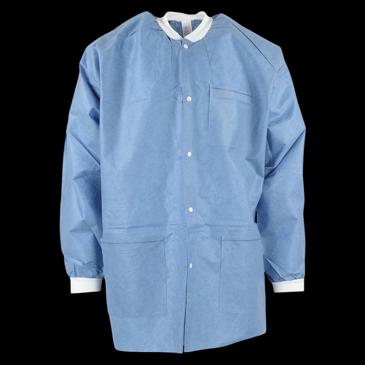ValuMax Extra-Safe AAMI Level 3 Lab Jacket, Small, Ceil Blue, 10/Pack, 3630CBS - Extra-Safe Ceil Blue Lab Jacket Small Latex-Free Fluid Resistant AAMI Level 3 Pack of 10 - Image 1